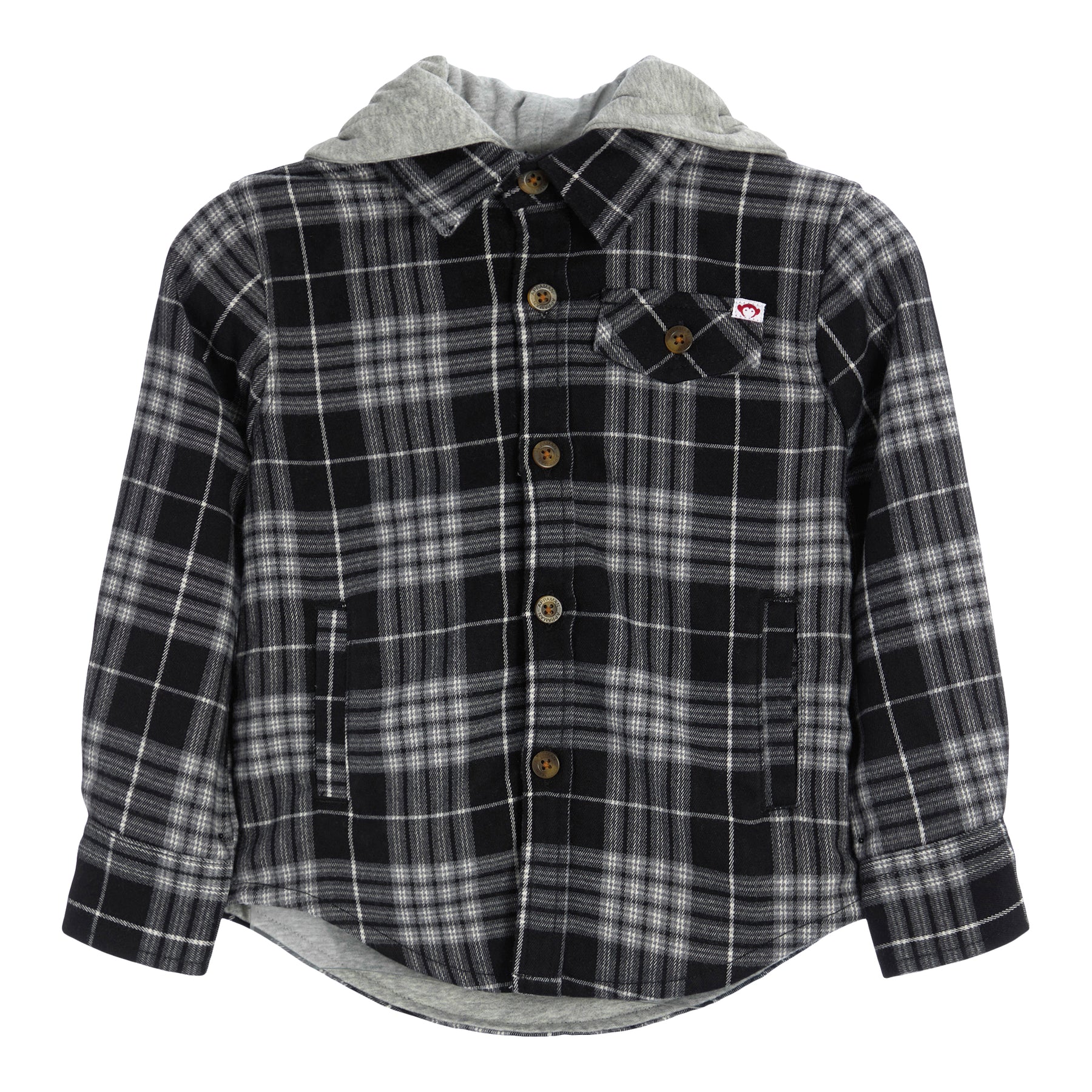 Glen Hooded Plaid Shirt