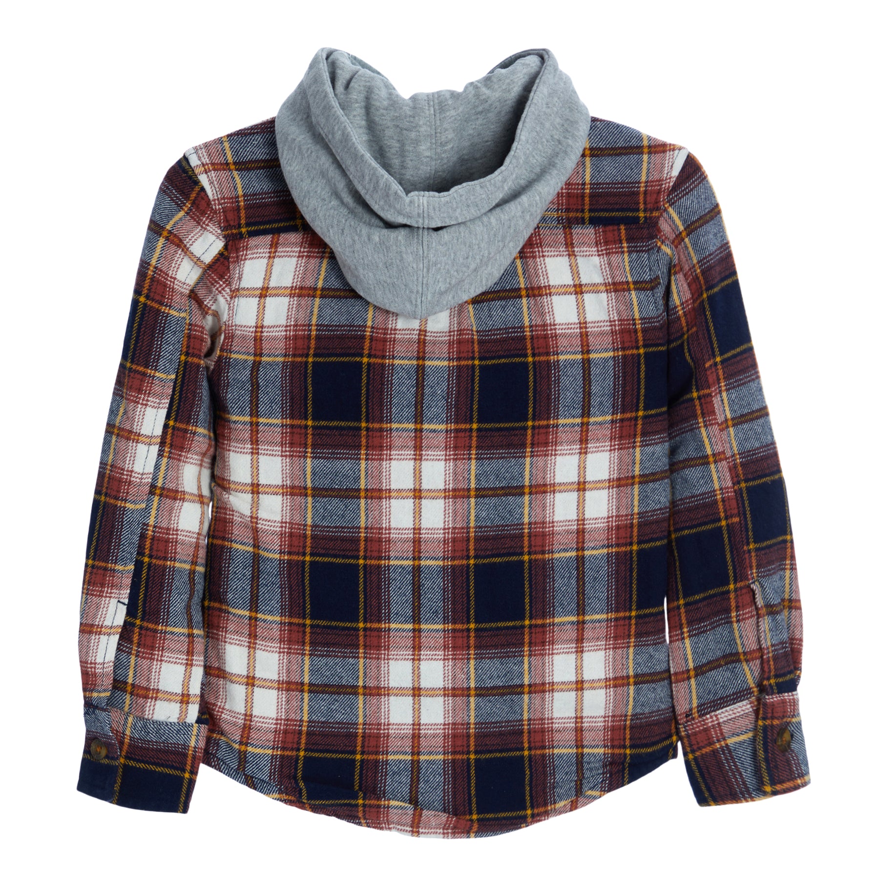 Glen Hooded Plaid Shirt