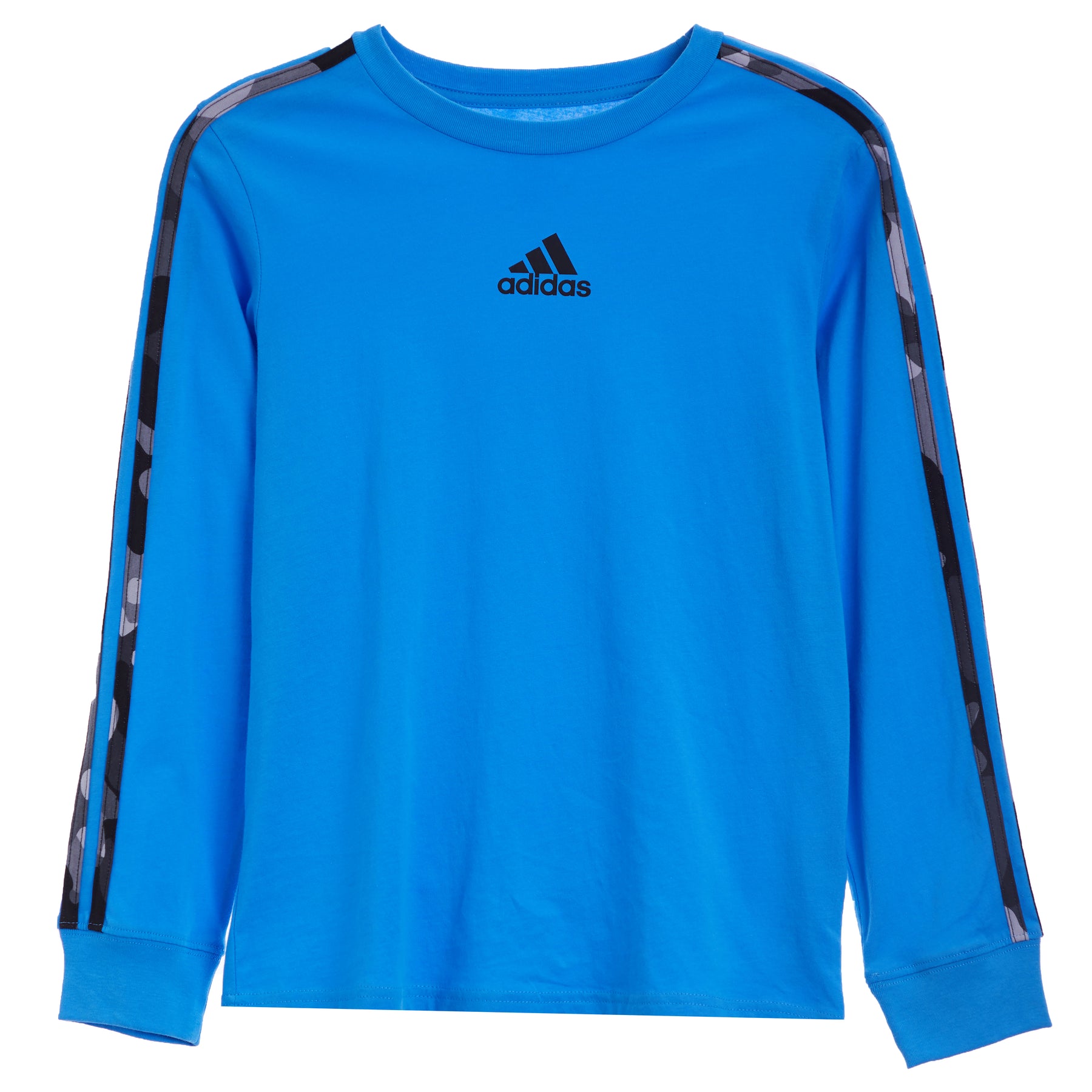 Core Camo Stripe L/S Tee Pulse Blue