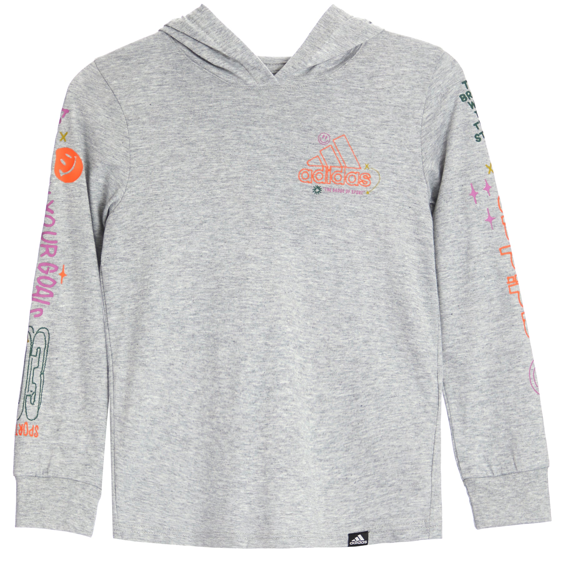 Adidas Doodle Hooded Heather Tee