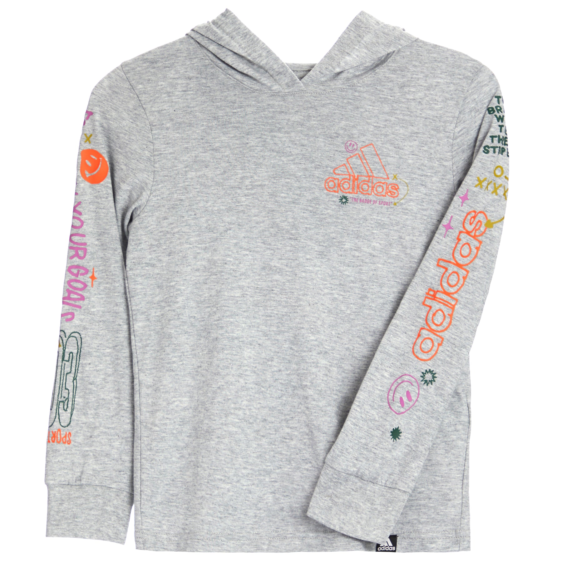 Adidas Doodle Hooded Heather Tee
