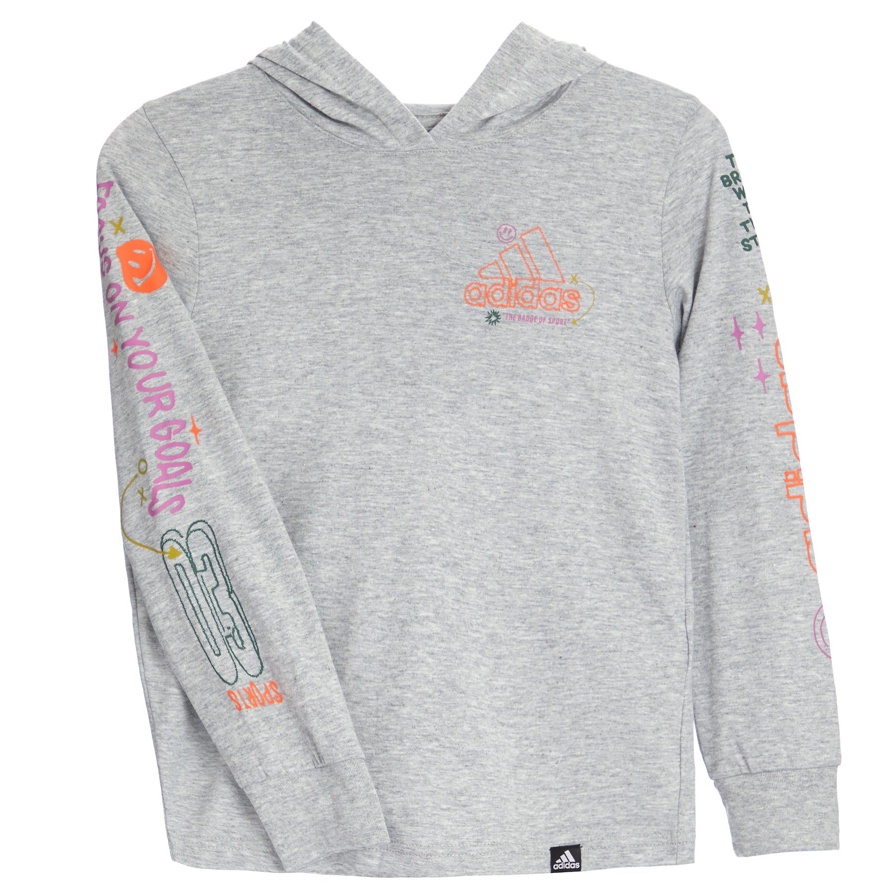 Adidas Doodle Hooded Heather Tee