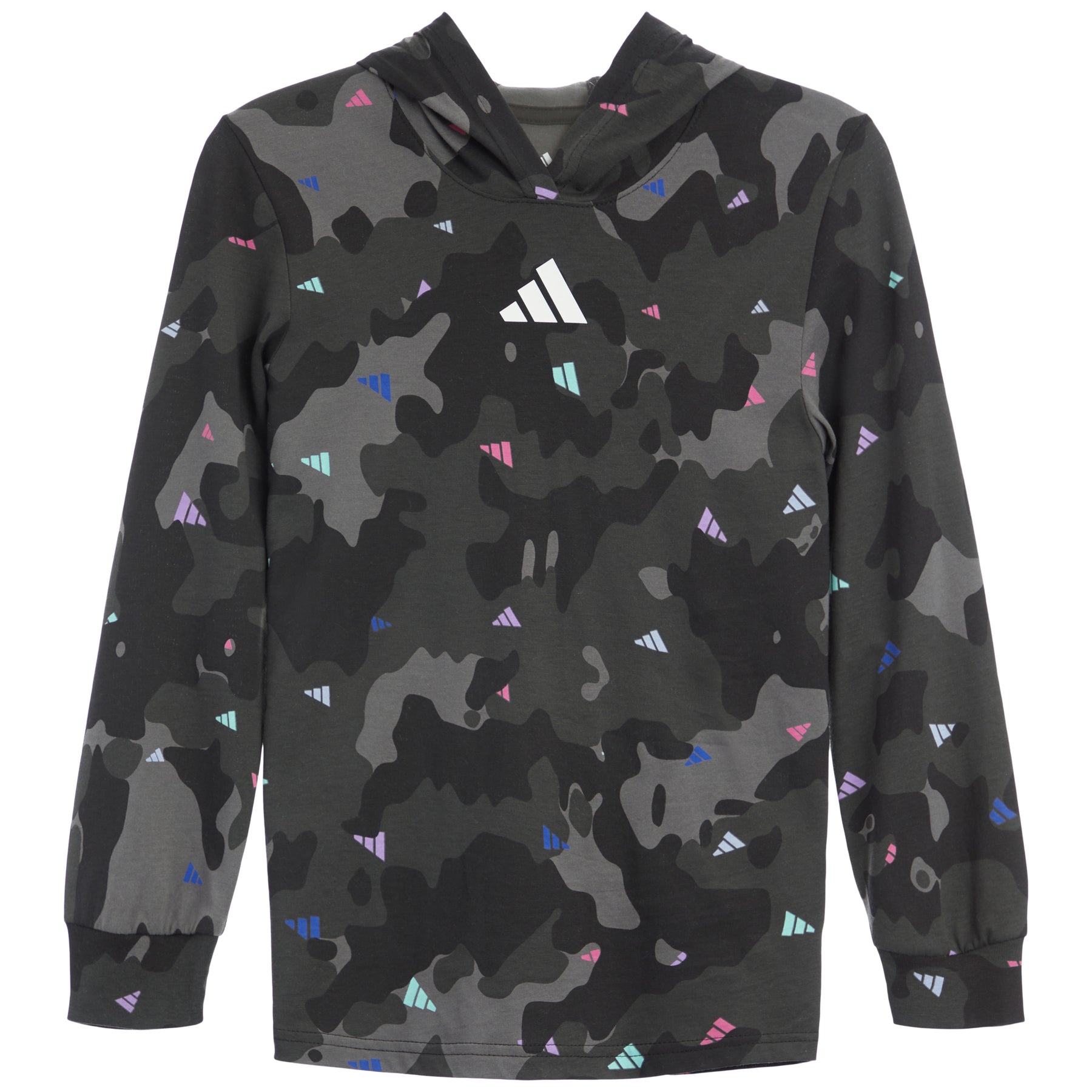 Strength Camo long sleeve hoodie tee