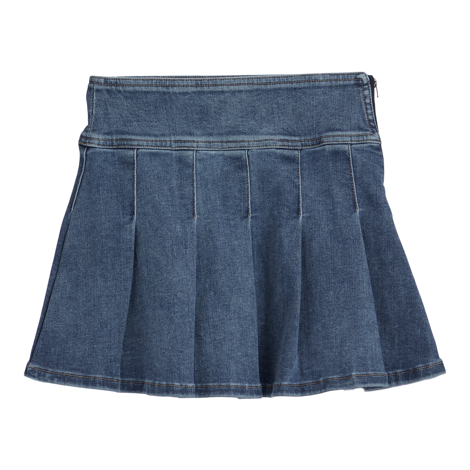 Addison Denim Ruffle Skirt