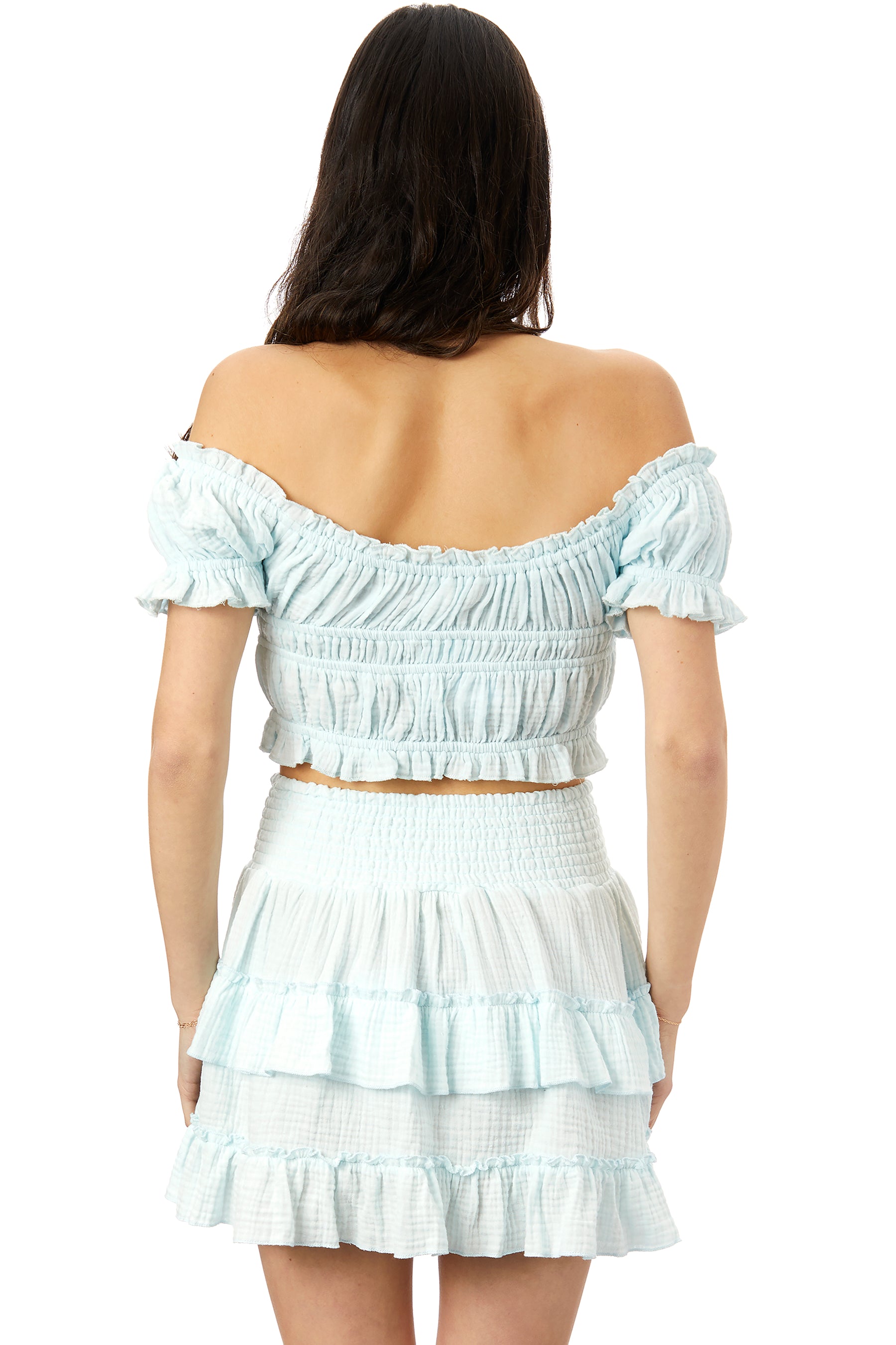 Gauze Off Shoulder Top