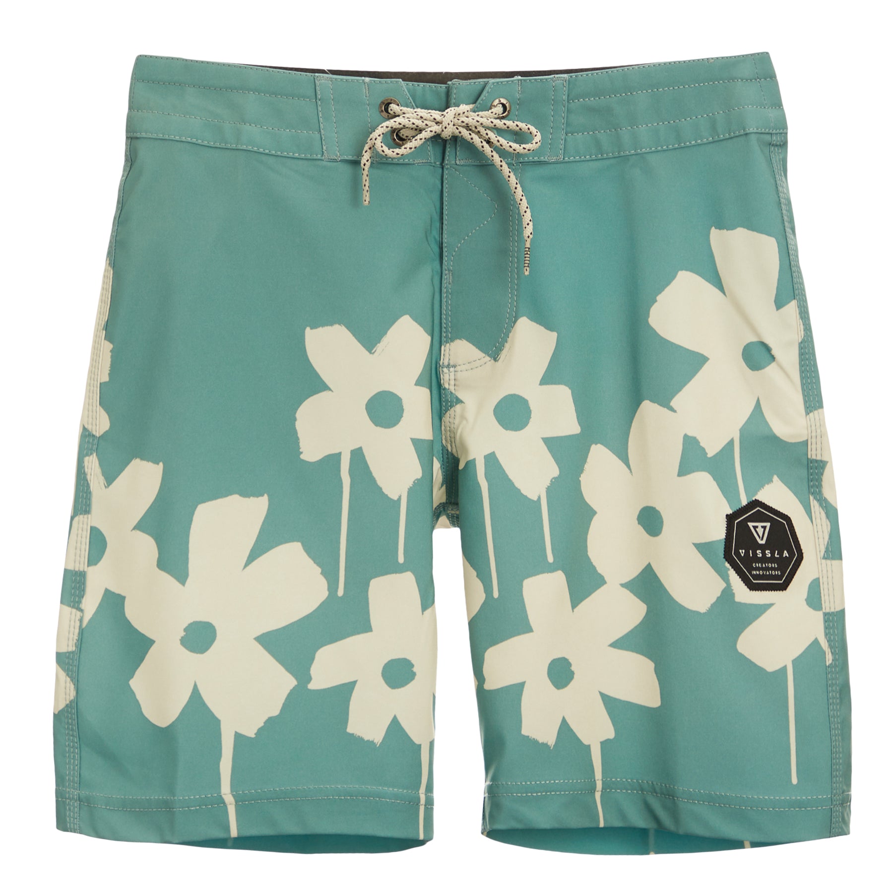 Water Logged 17in Board Short Smokey Jade