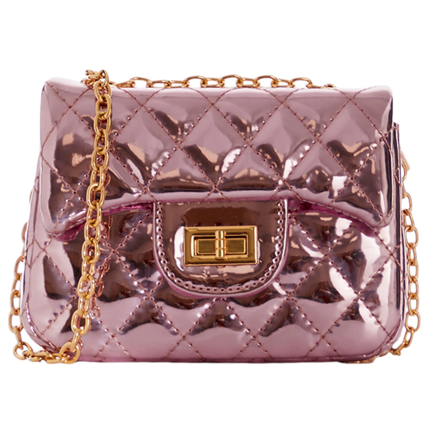 Metallic Quilted Crossbody