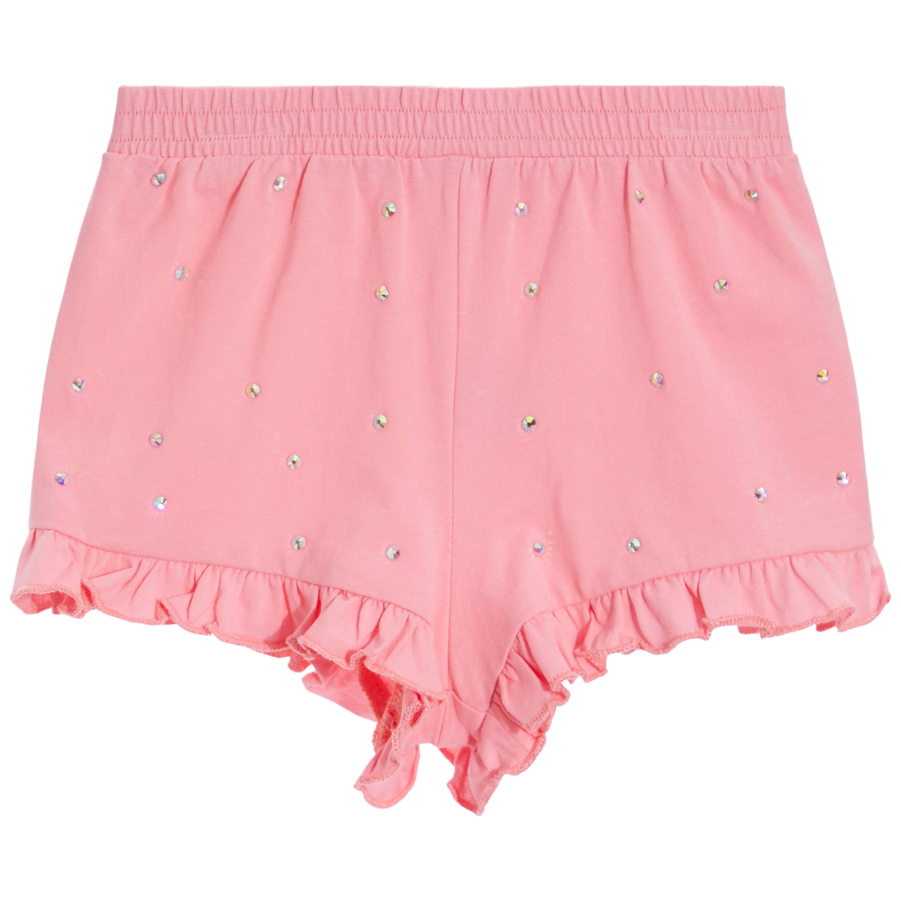 Ruffle Hem Shorts with Stones