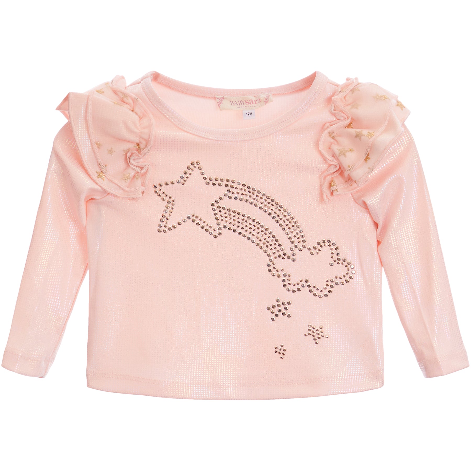 L/S Ruffle Top with Star