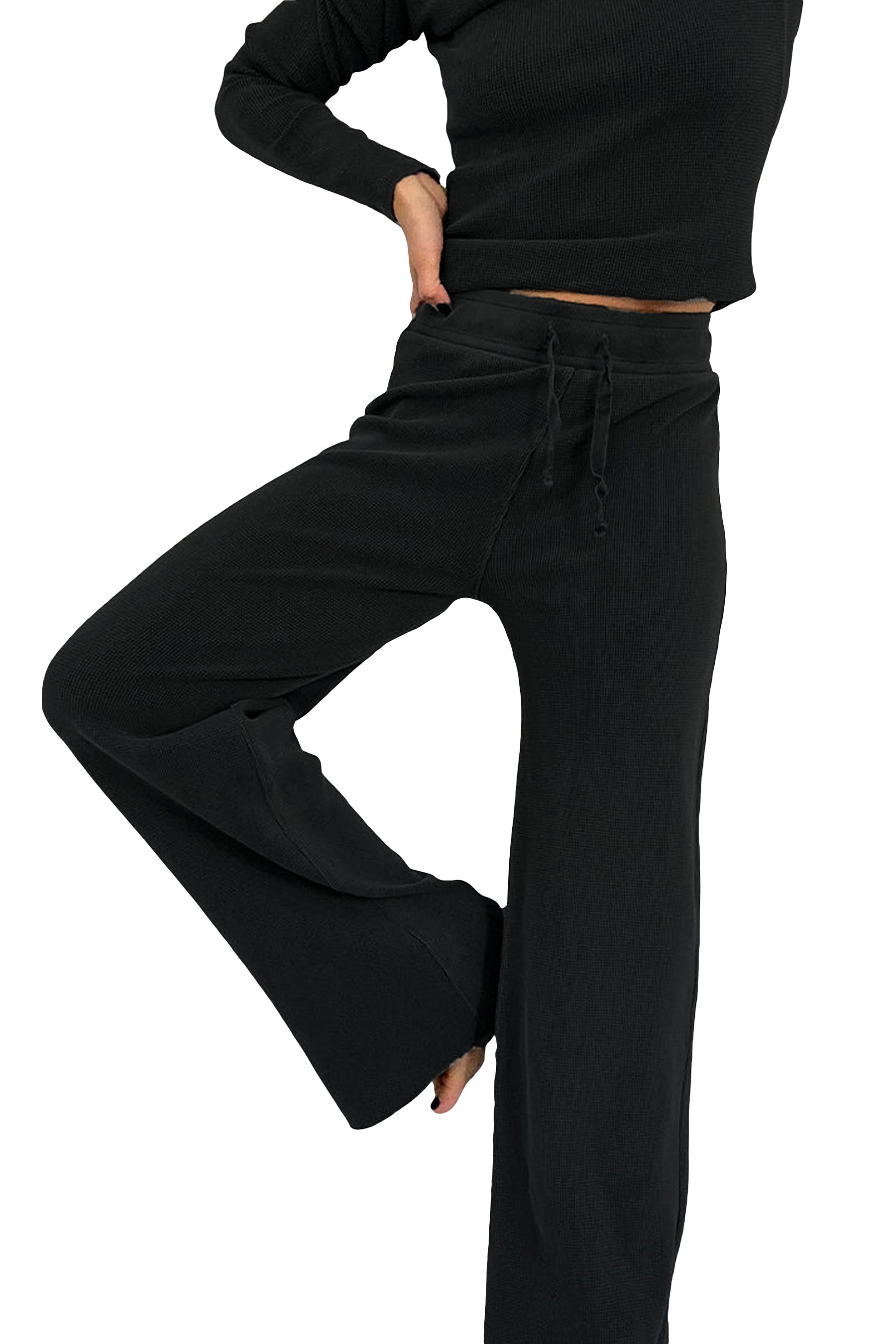 The Kyle Full Length Waffle Pant