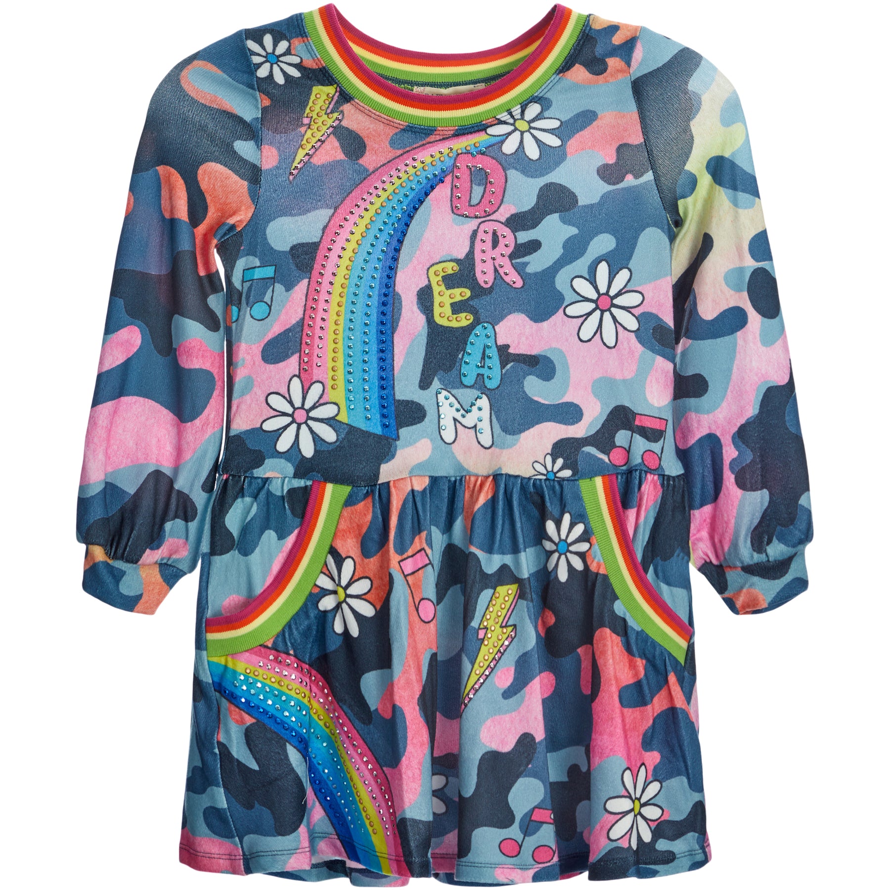 L/S Camo Dress with Dream