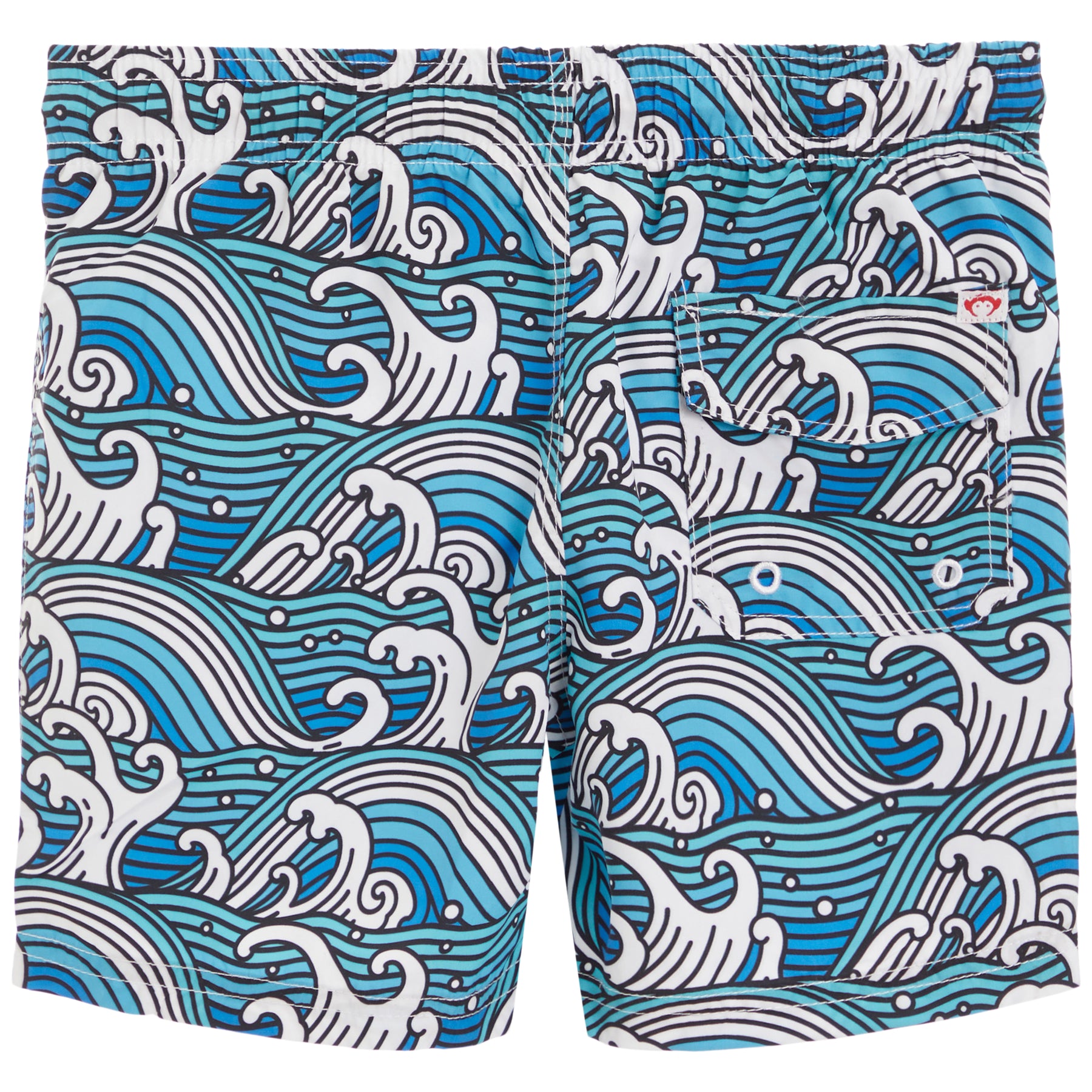 Mid Length Swim Trunk Waves