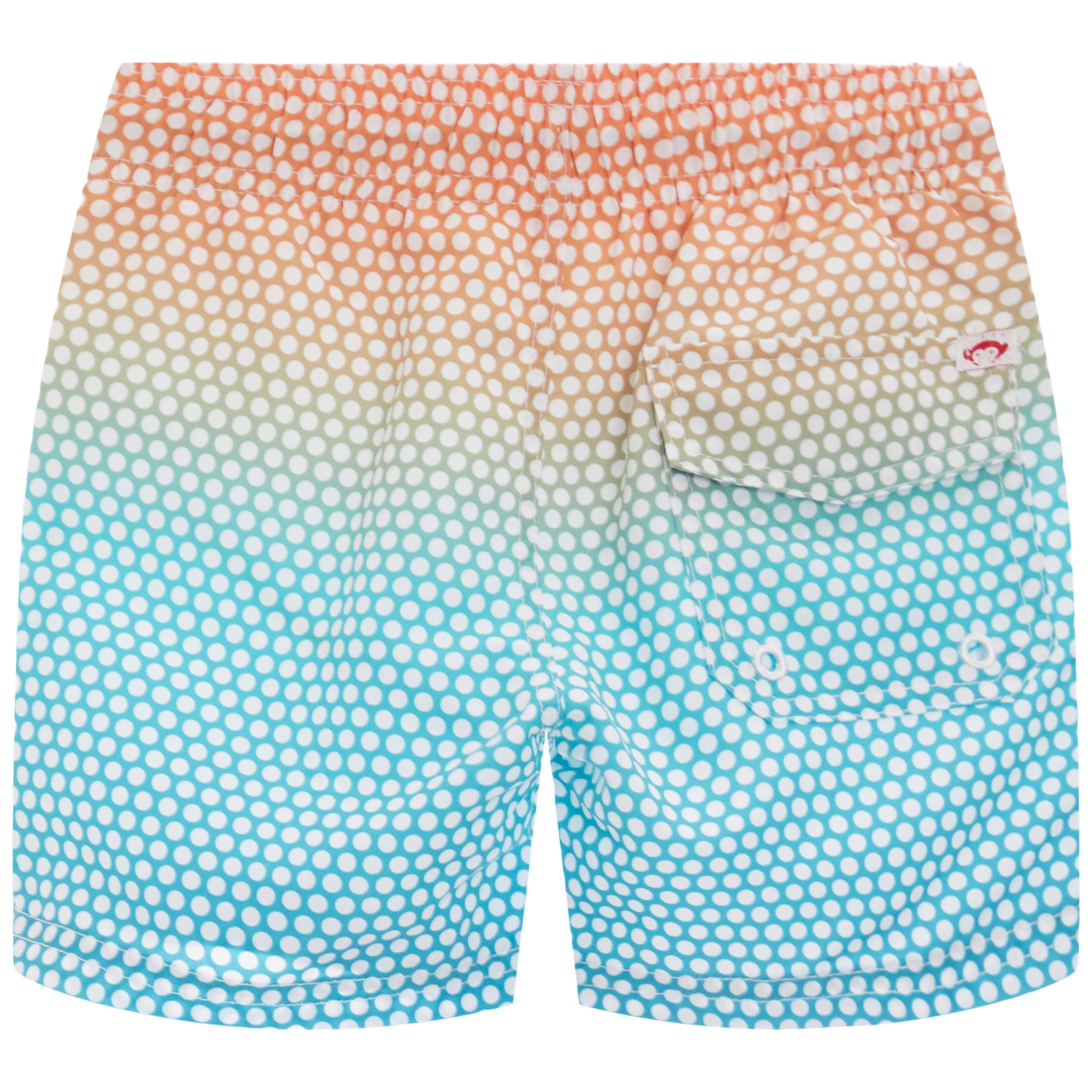 Mid Length Dots Swim Trunks