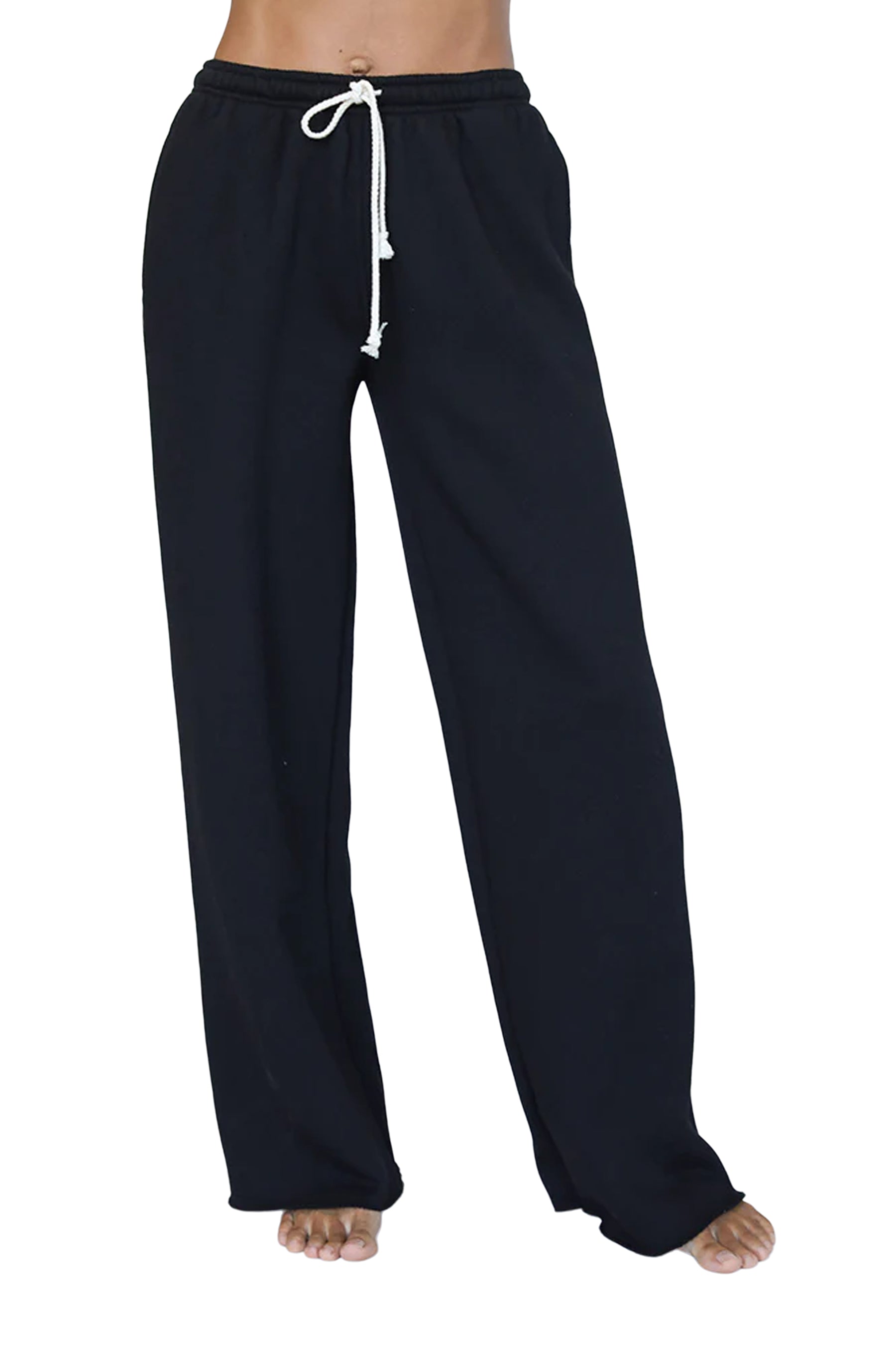 The Hailey Wide Leg Fleece Pant
