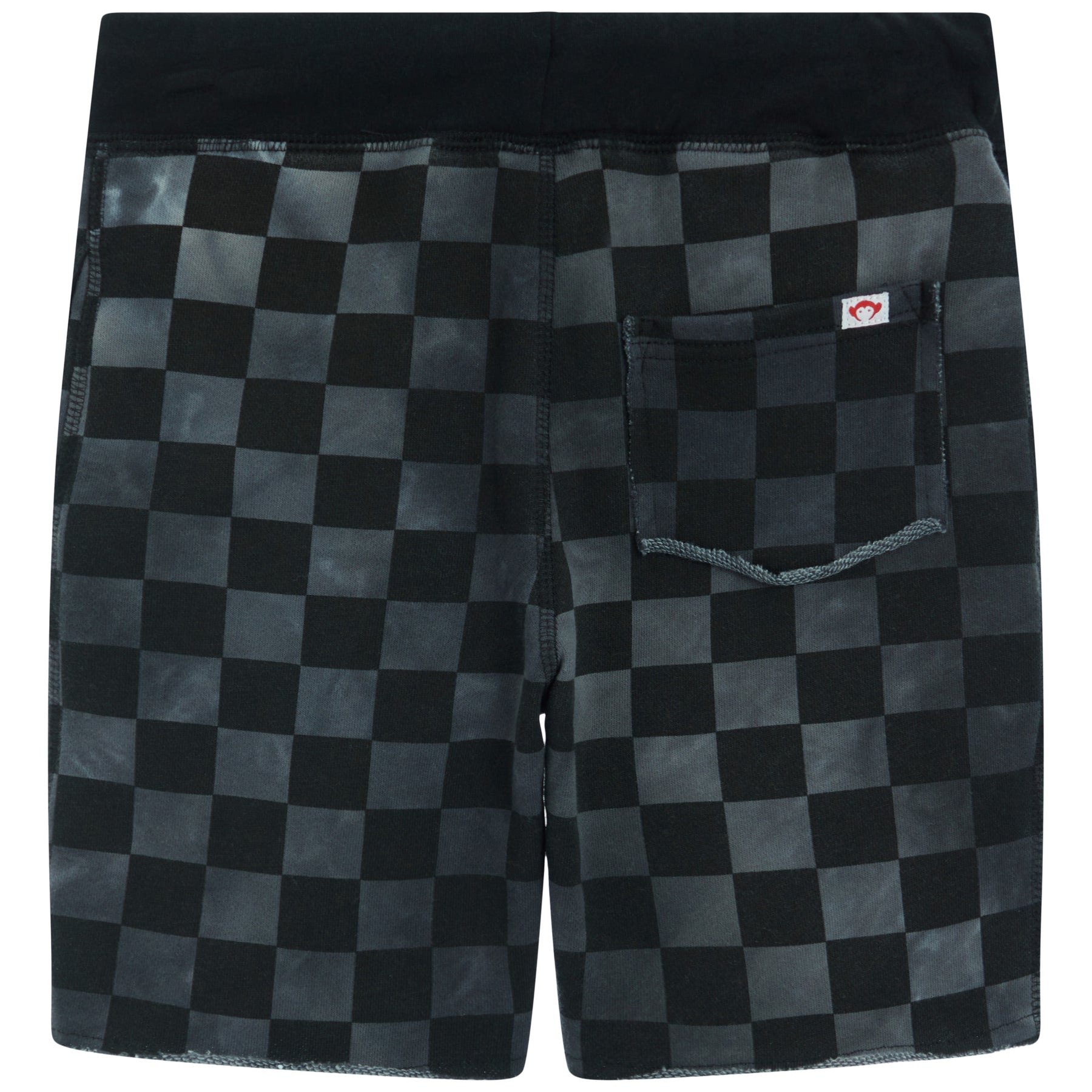 Black Check Camp Short