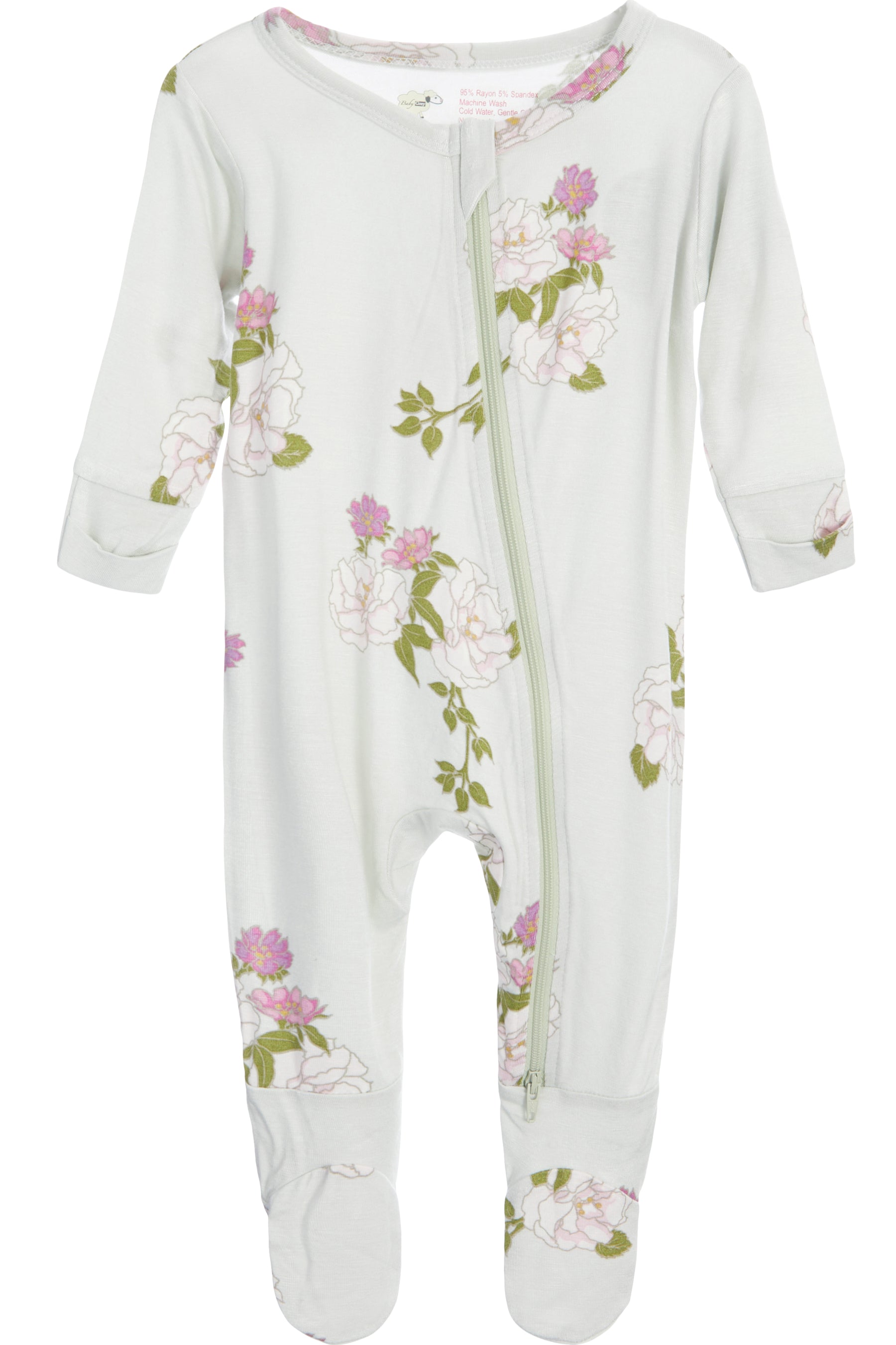 Peony- Footie 2 Piece with Headband