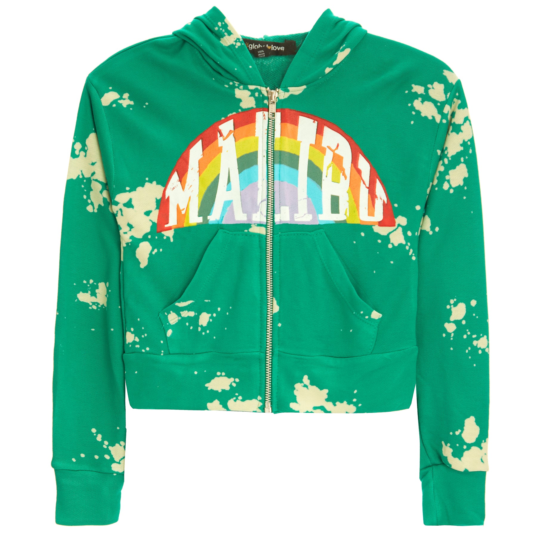 Malibu Bleached Zip Up
