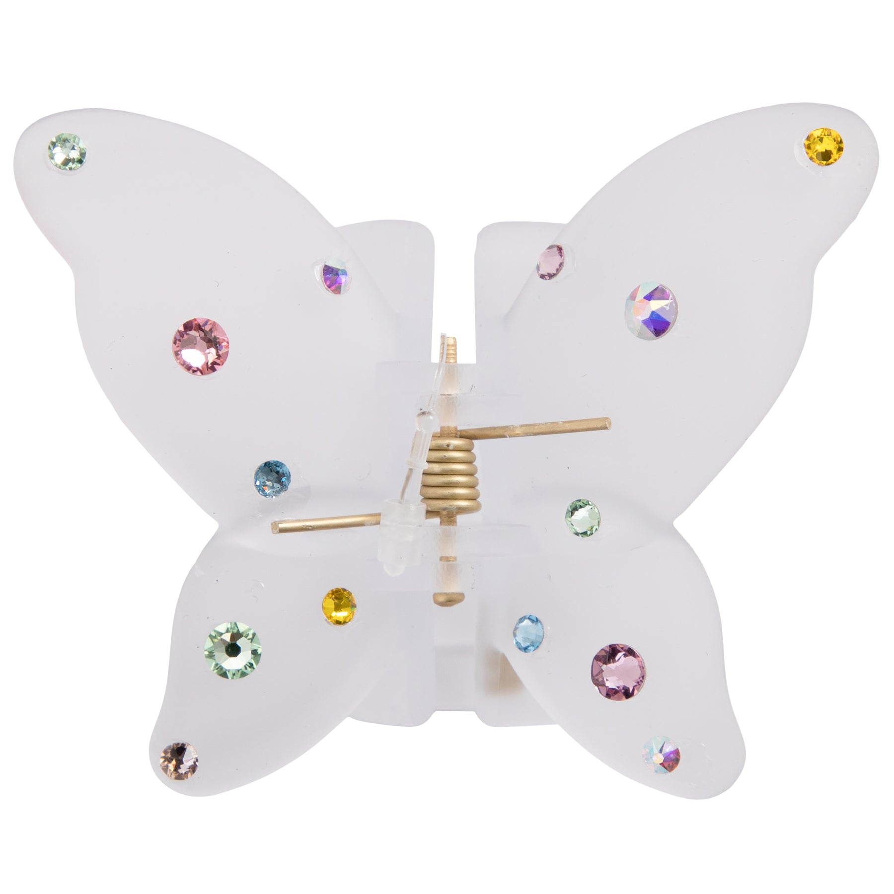 Pastel Rhinestone Butterfly Clip