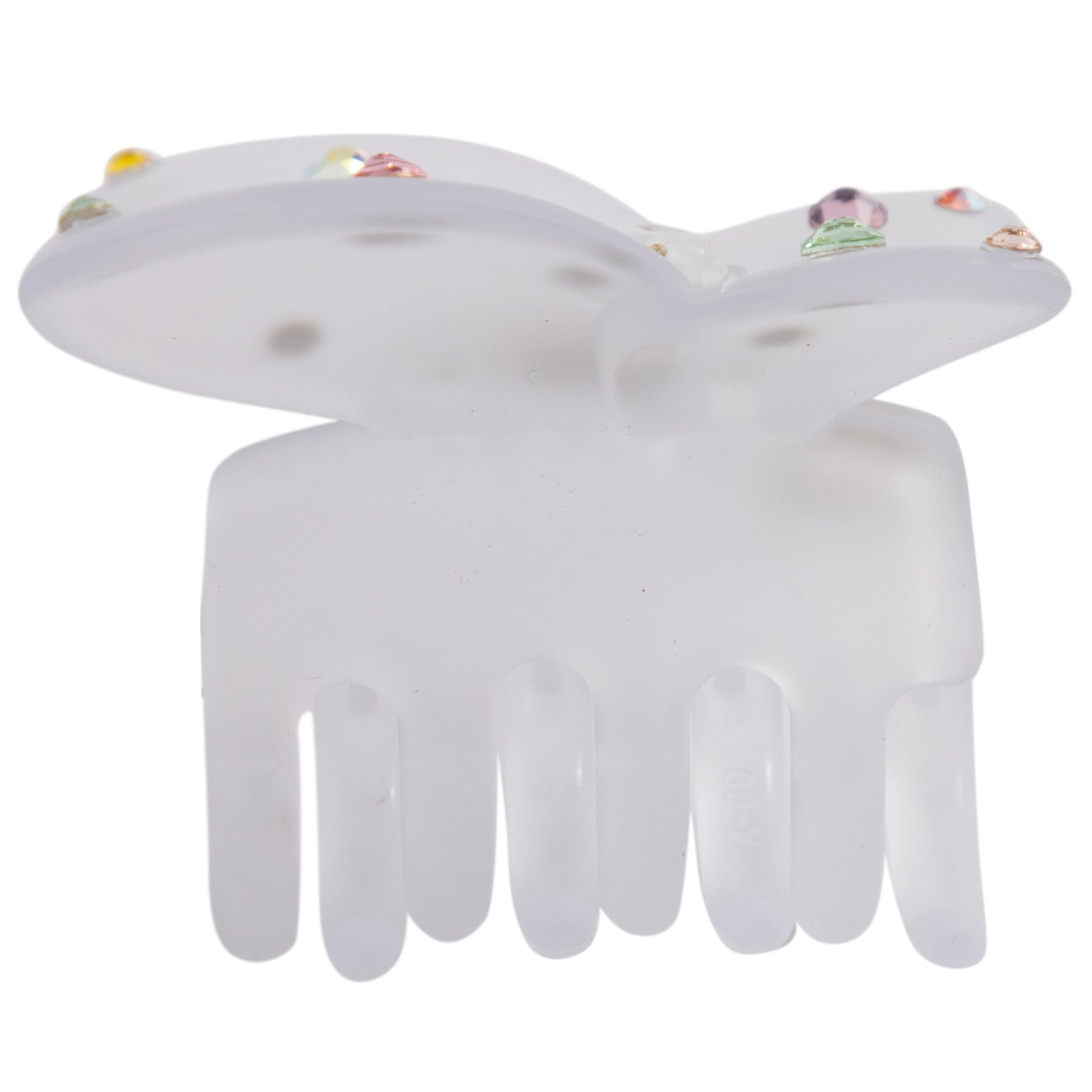 Pastel Rhinestone Butterfly Clip