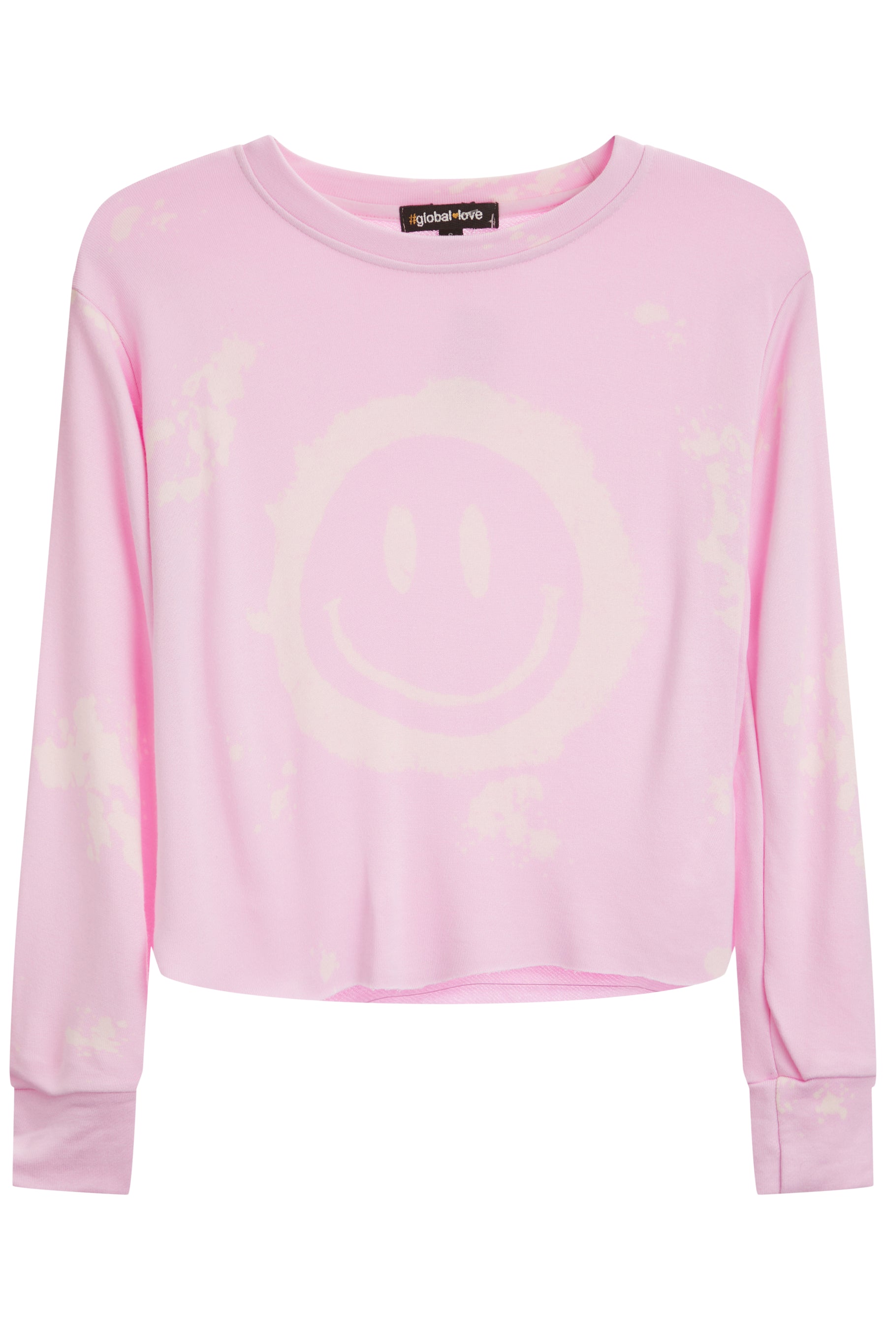 Bleach Smiley Crop Pullover