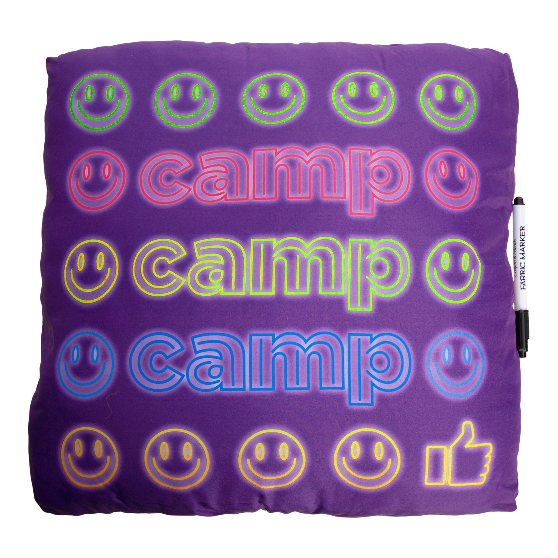 Neon Camp Autograph Pillow