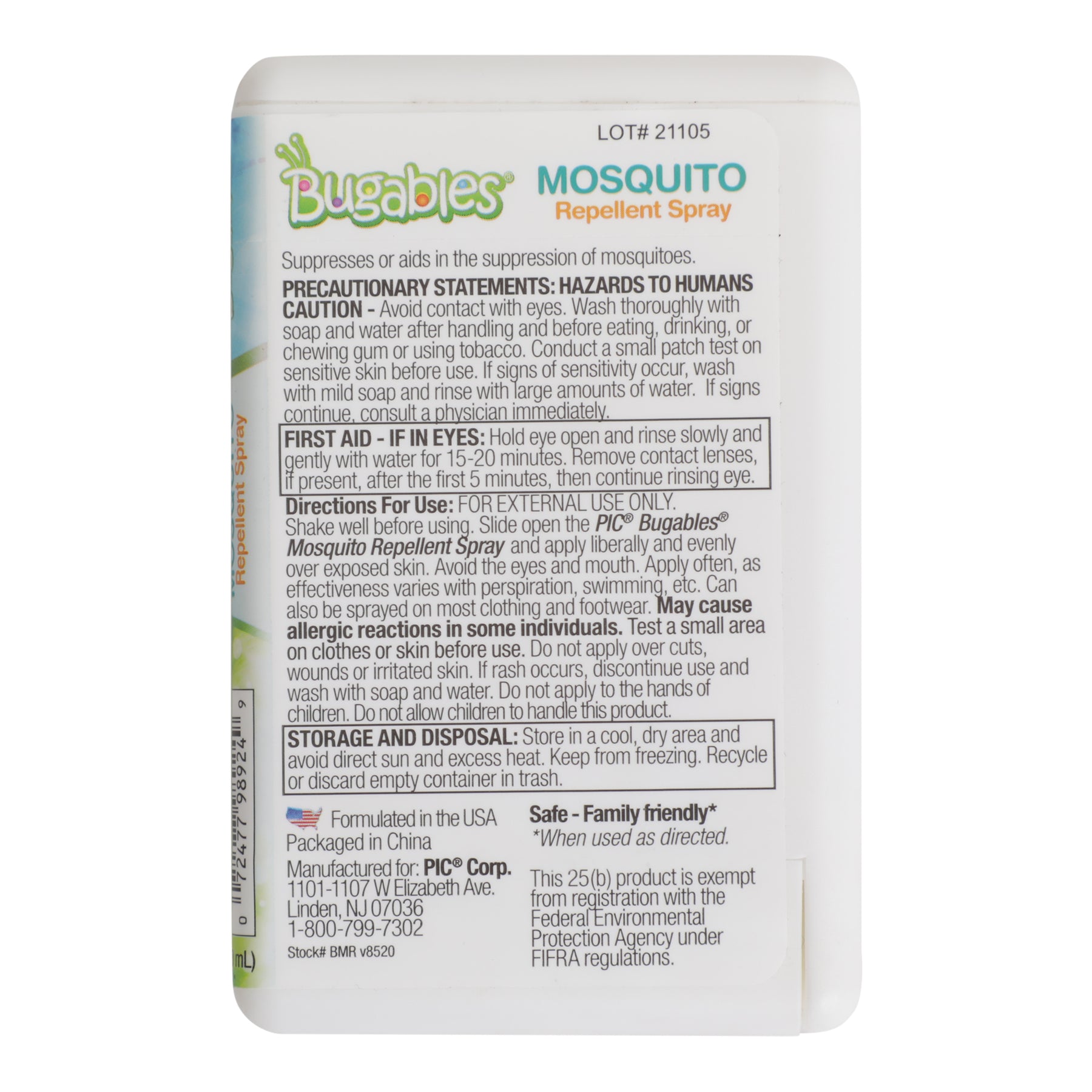 Mosquito Repellent Spray Personal Spray