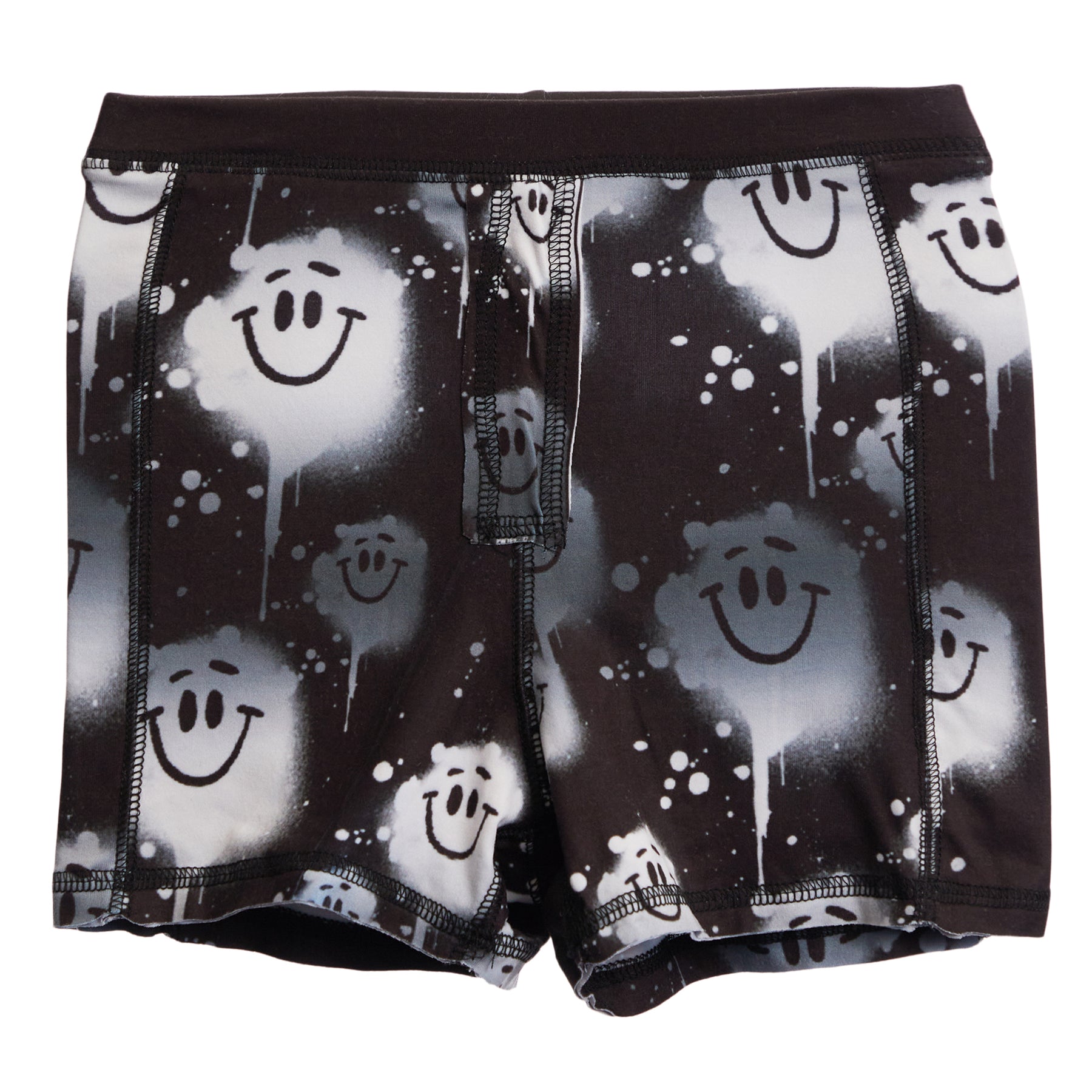 Black Smiley Boxer Short