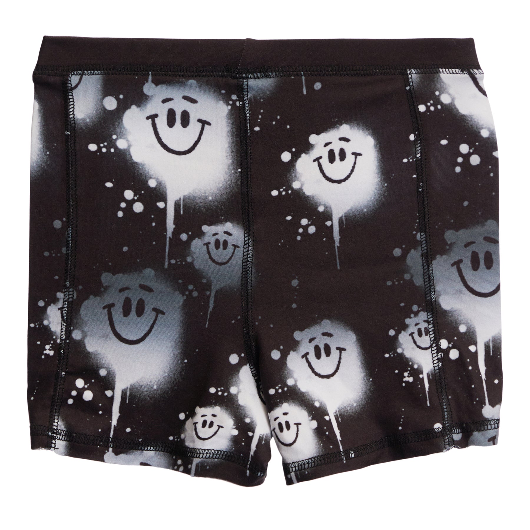 Black Smiley Boxer Short