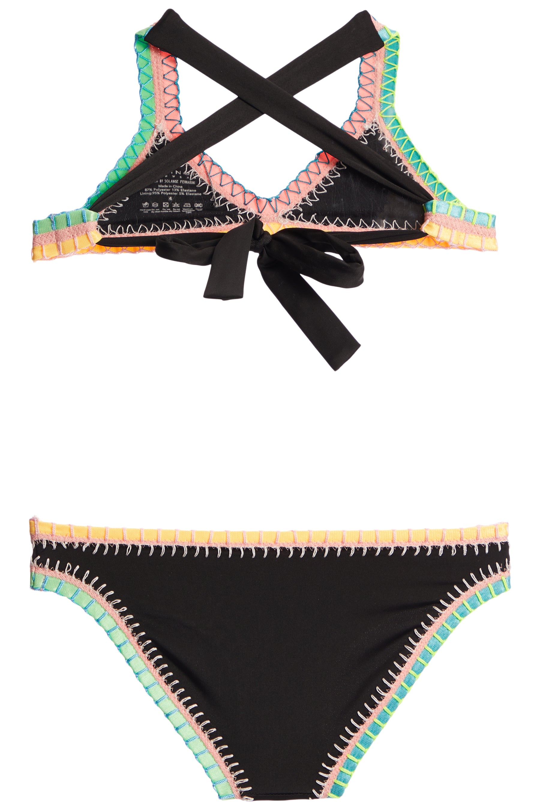 Rainbow Embroidered Bikini