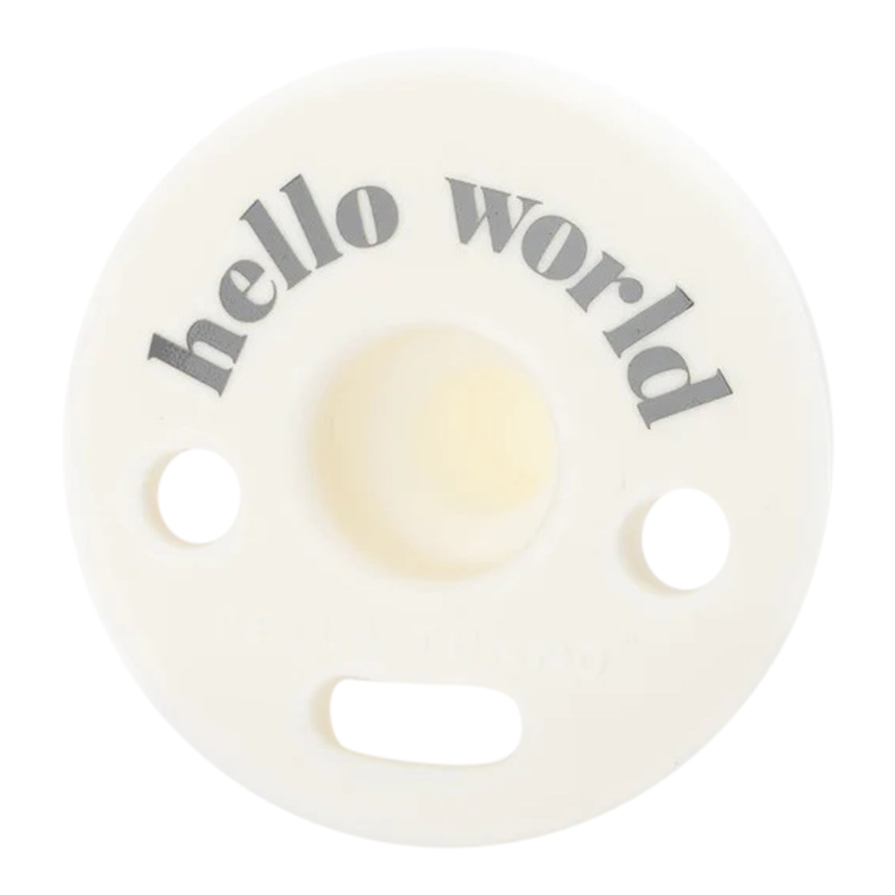 Hello World Bubbi Pacifier