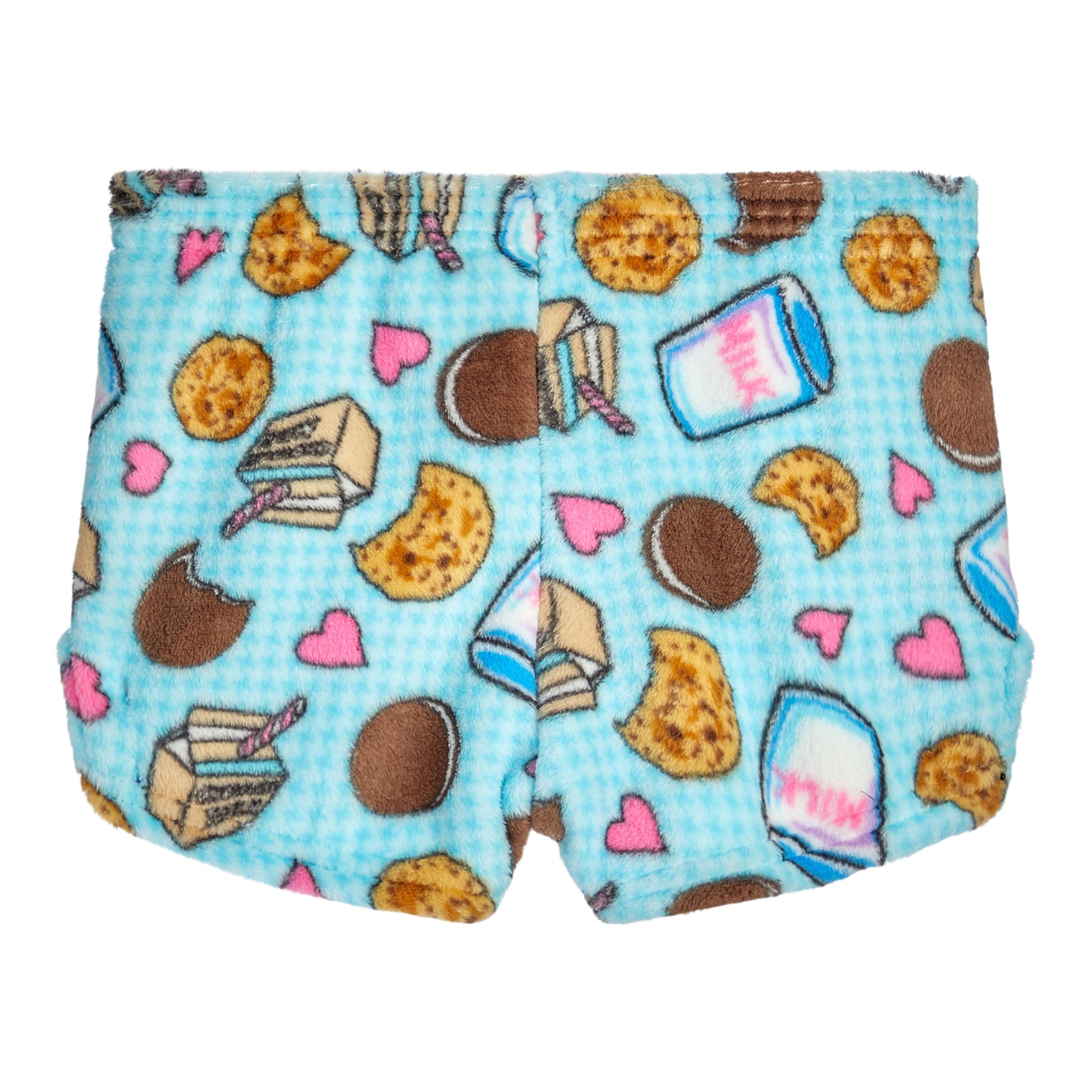 Milk & Cookies Printed Plush Short