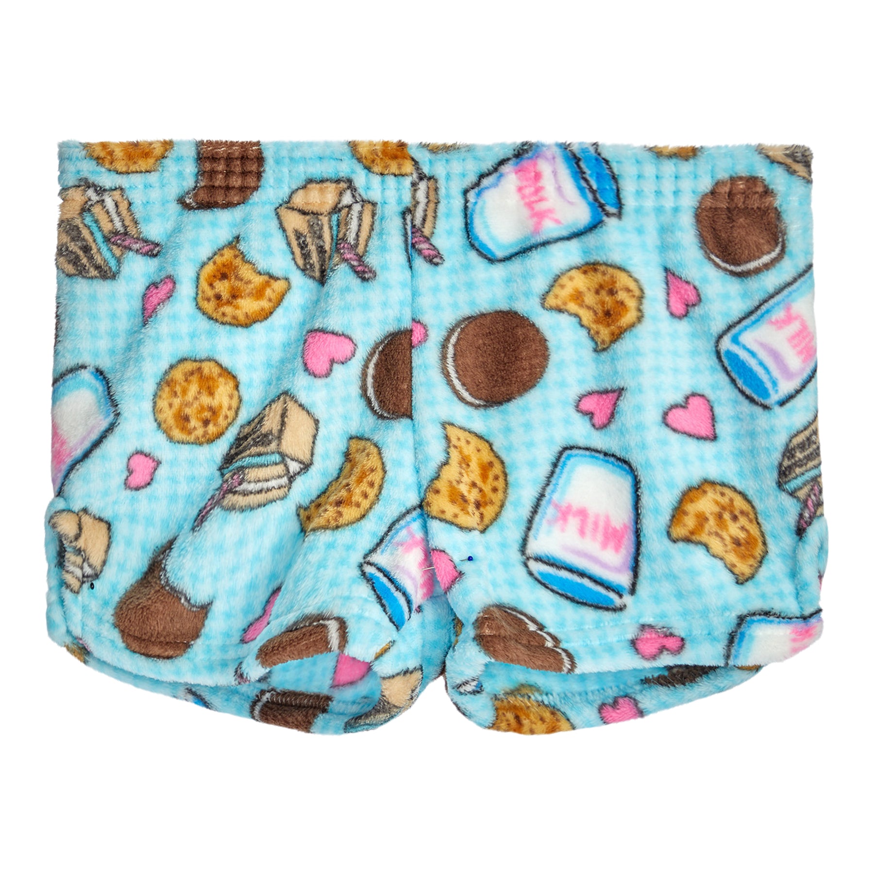 Milk & Cookies Printed Plush Short
