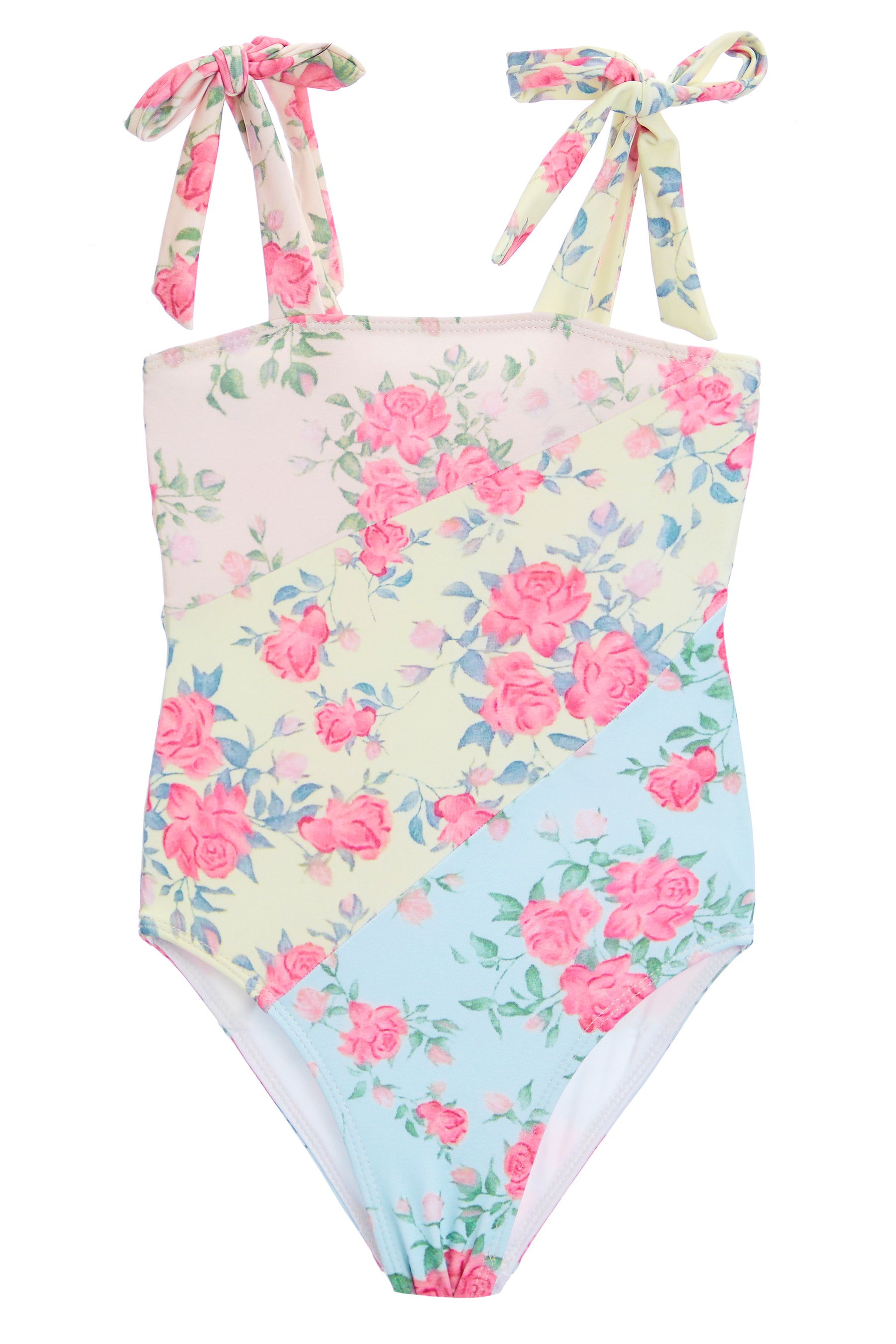 Floral Mixed Print 1 Piece