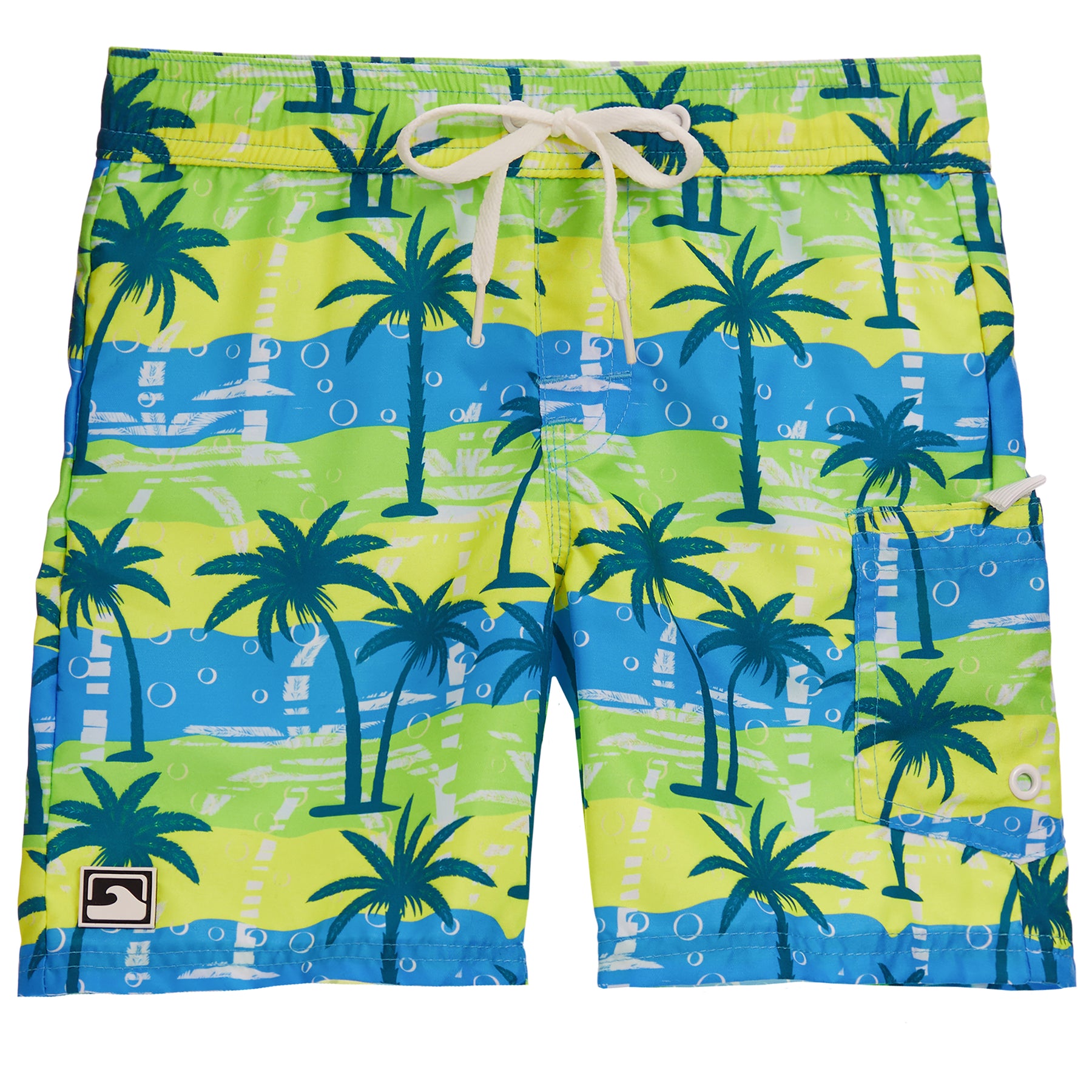 Bayview Multi Palm Wave Swim Trunk