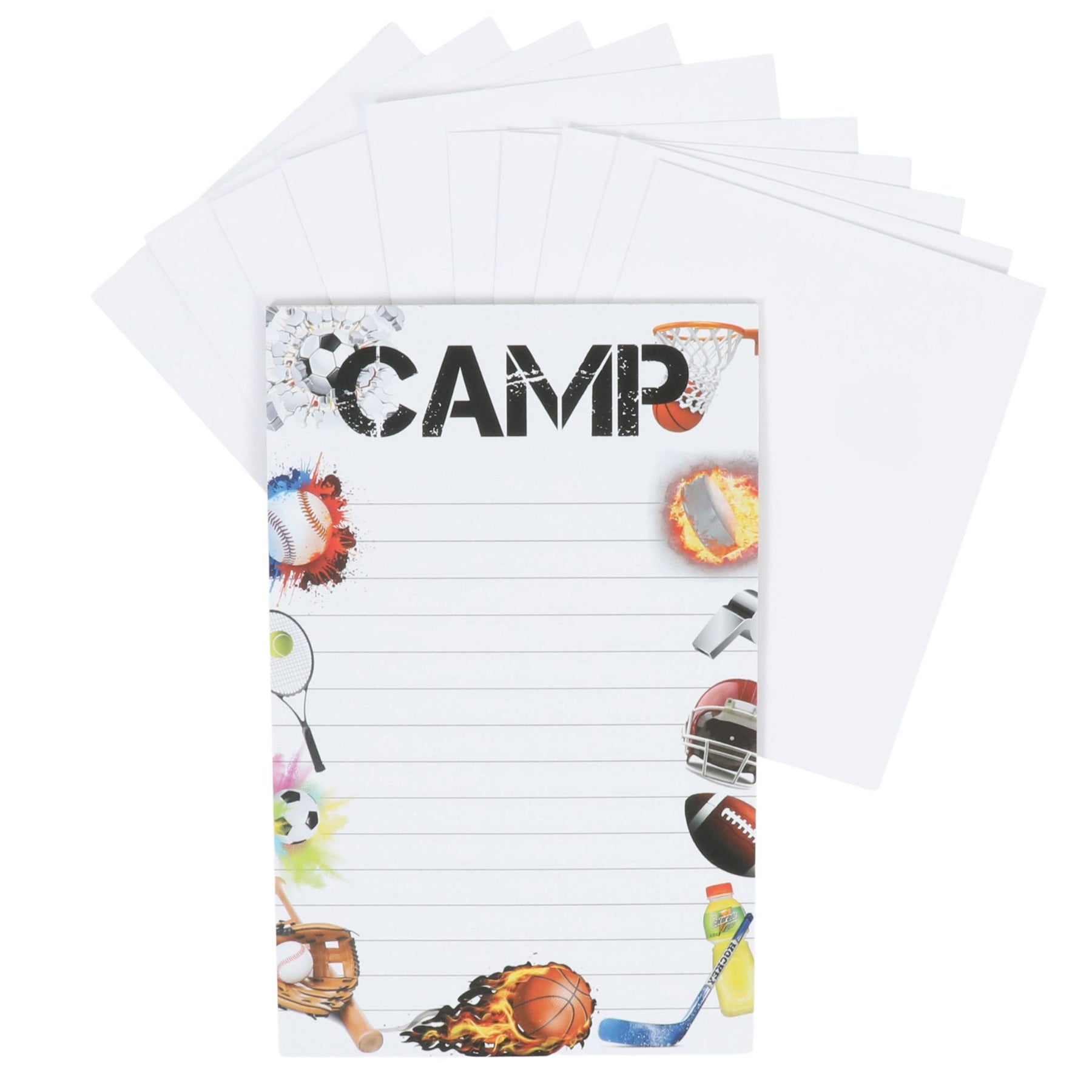 Flaming Sports Notepad
