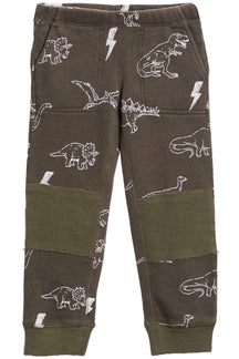 Cozy Knit Dino Sweatpant Safari