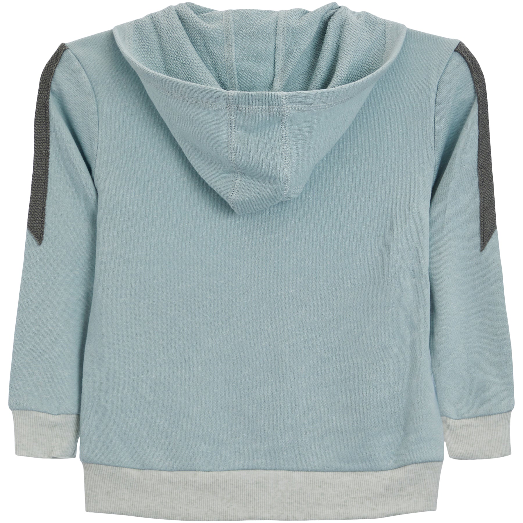 Color Blocked Bolt L/S Zip Up Hoodie Flax Aloe