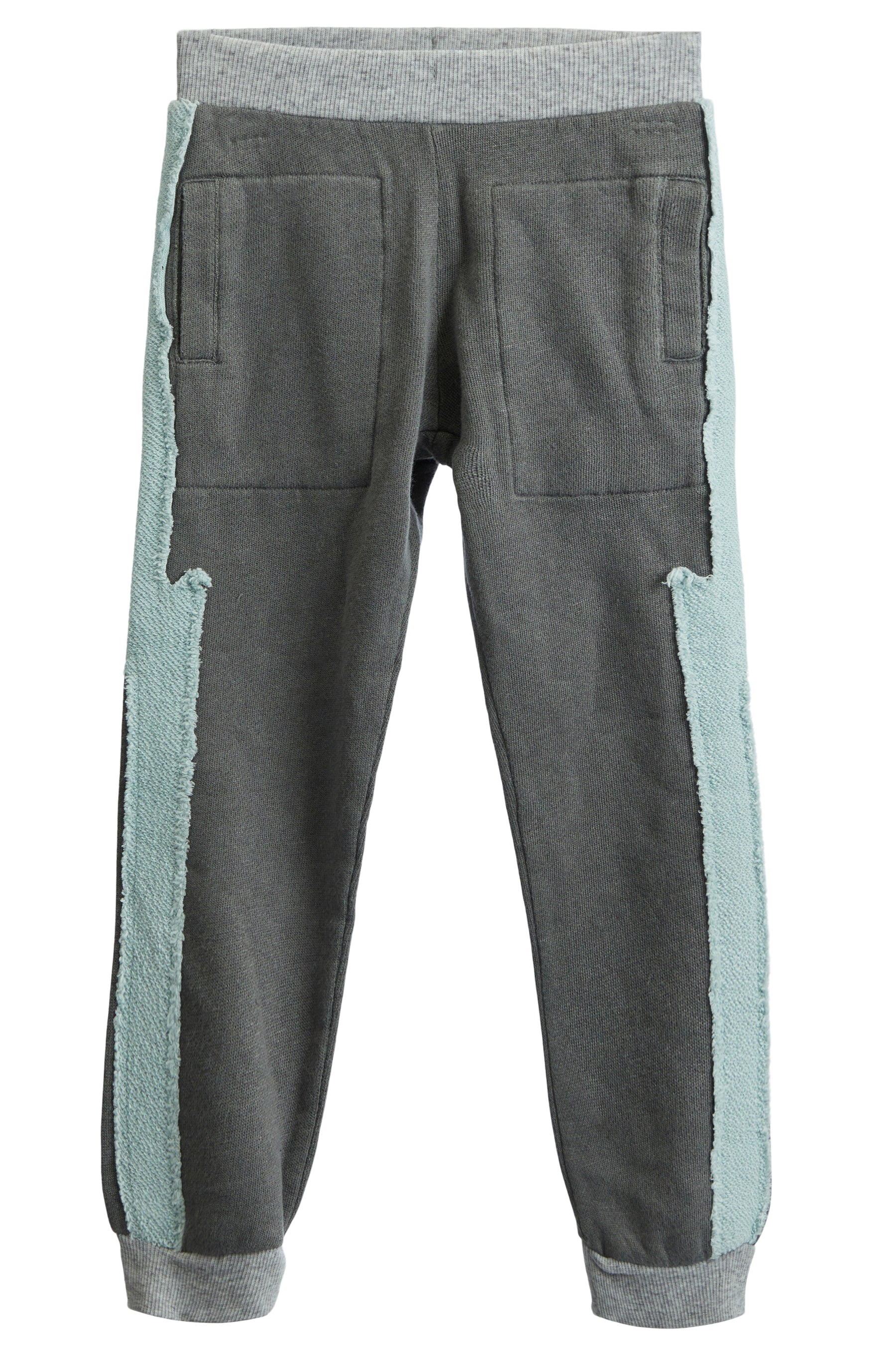 Color Blocked Bolt Joggers Flax Aloe