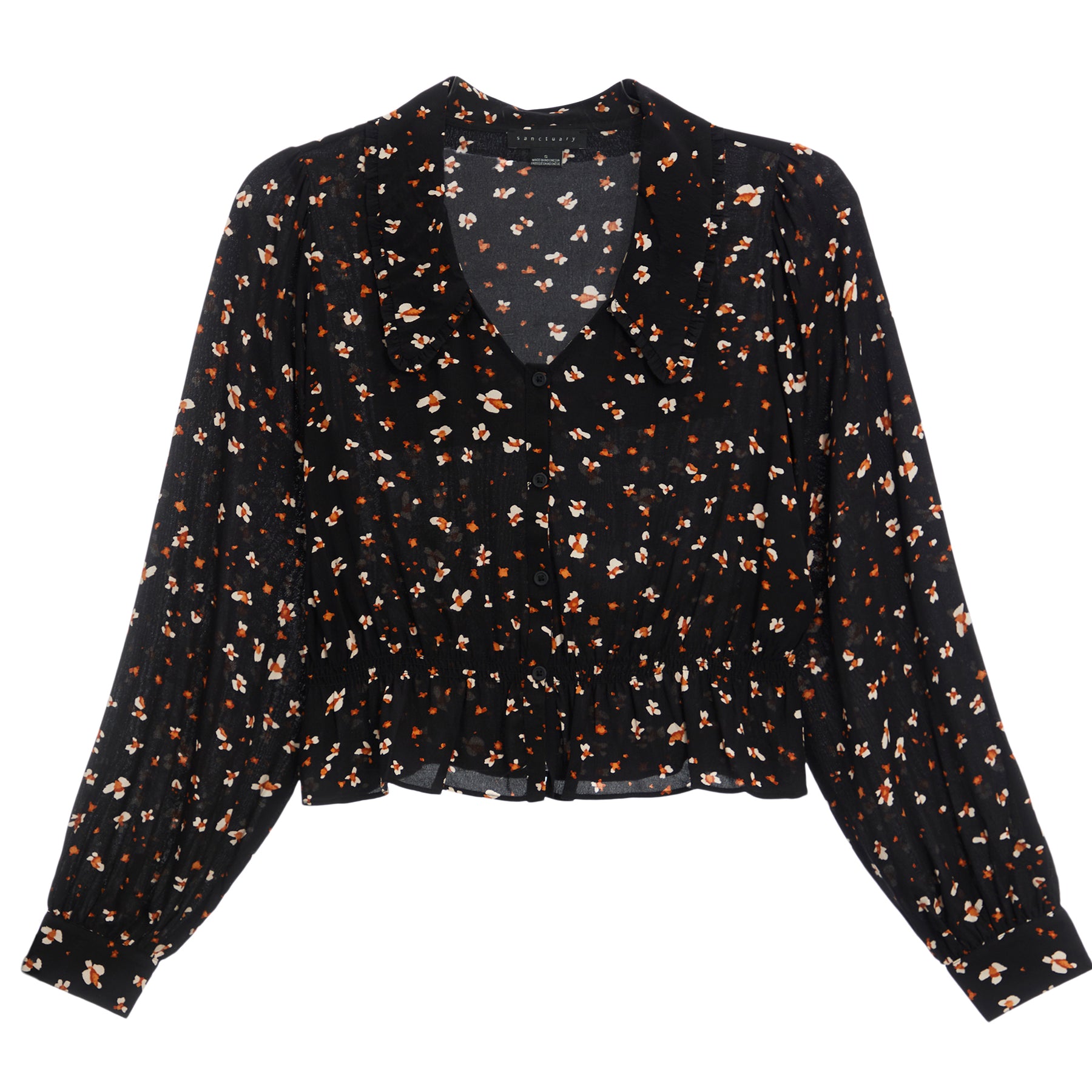 Floral Collar Blouse