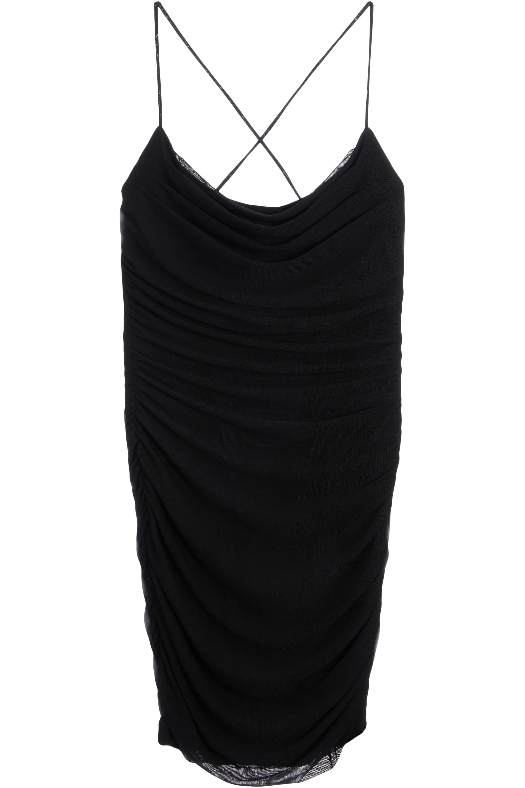 Mesh Ruched Dress