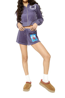 Let It Grow Velour Shorts