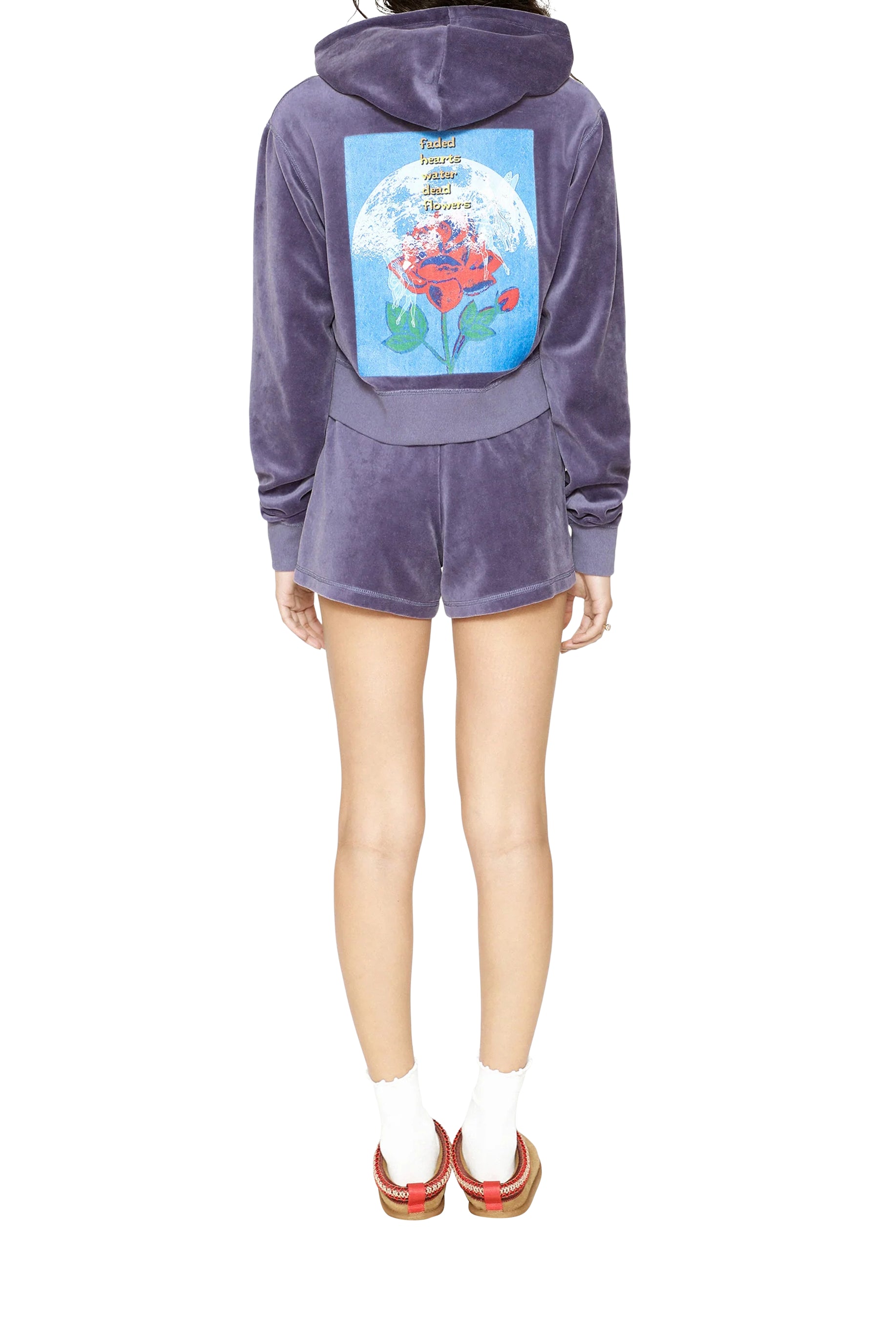 Let It Grow Velour Shorts