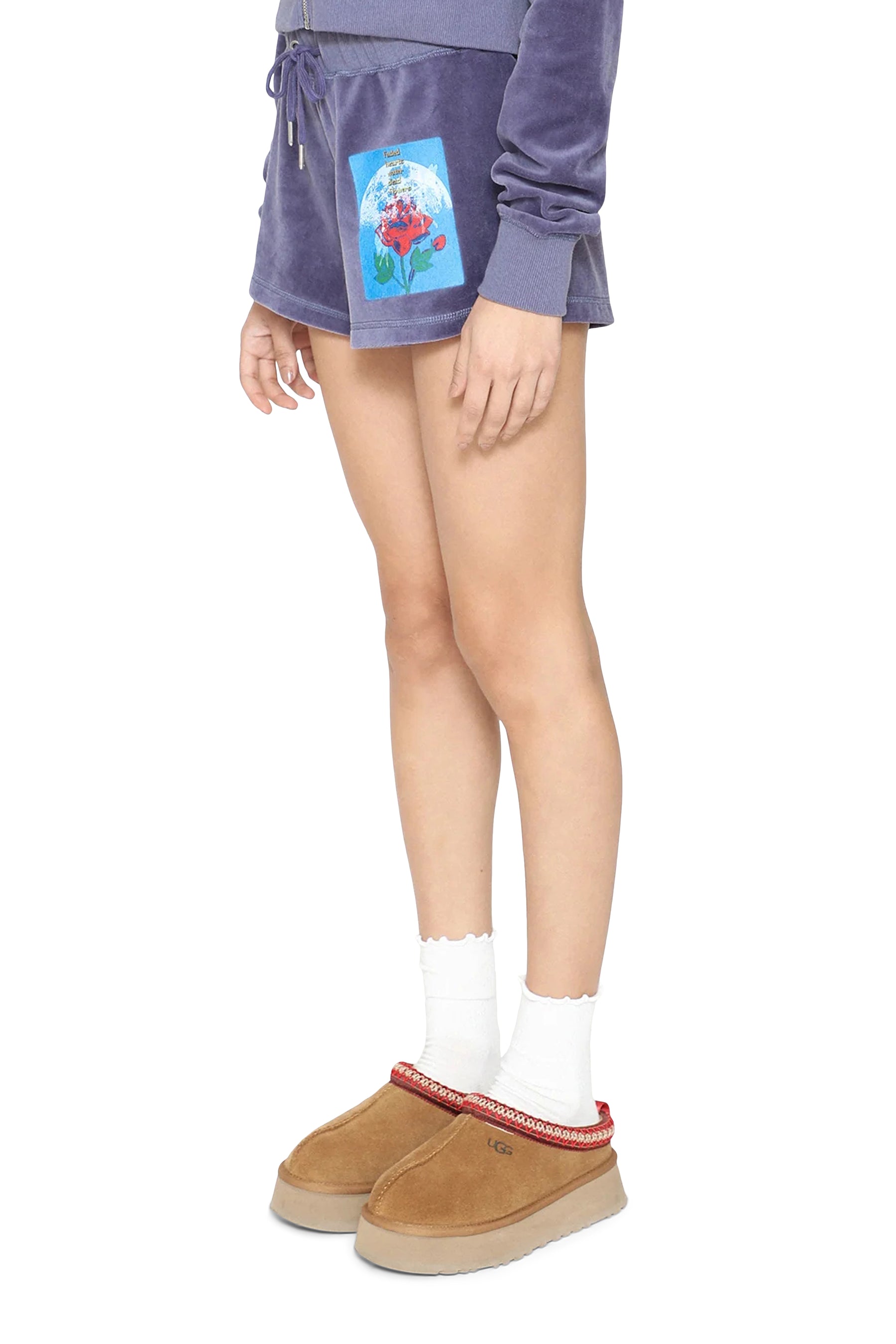 Let It Grow Velour Shorts