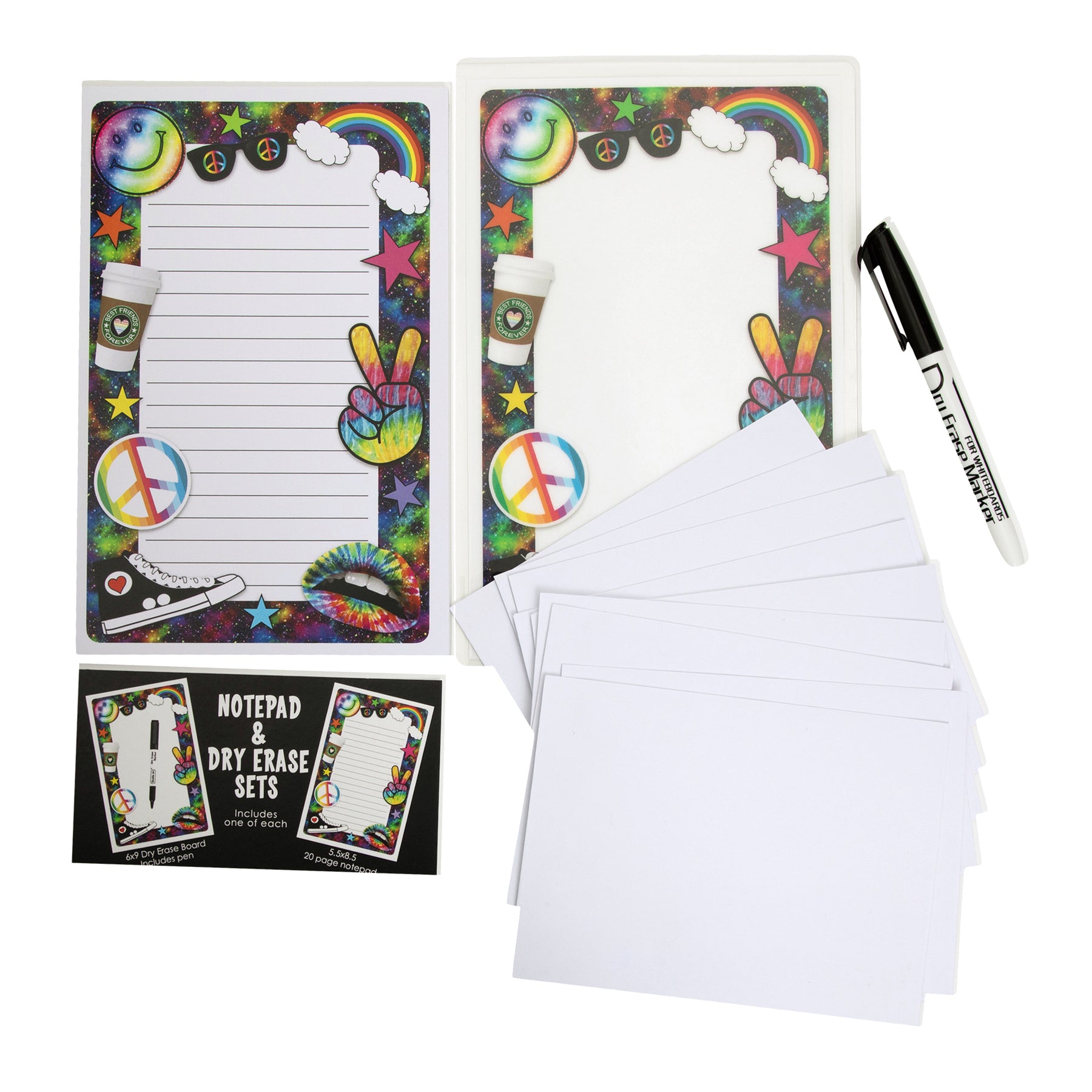 Rainbow Smiley Cling It Set