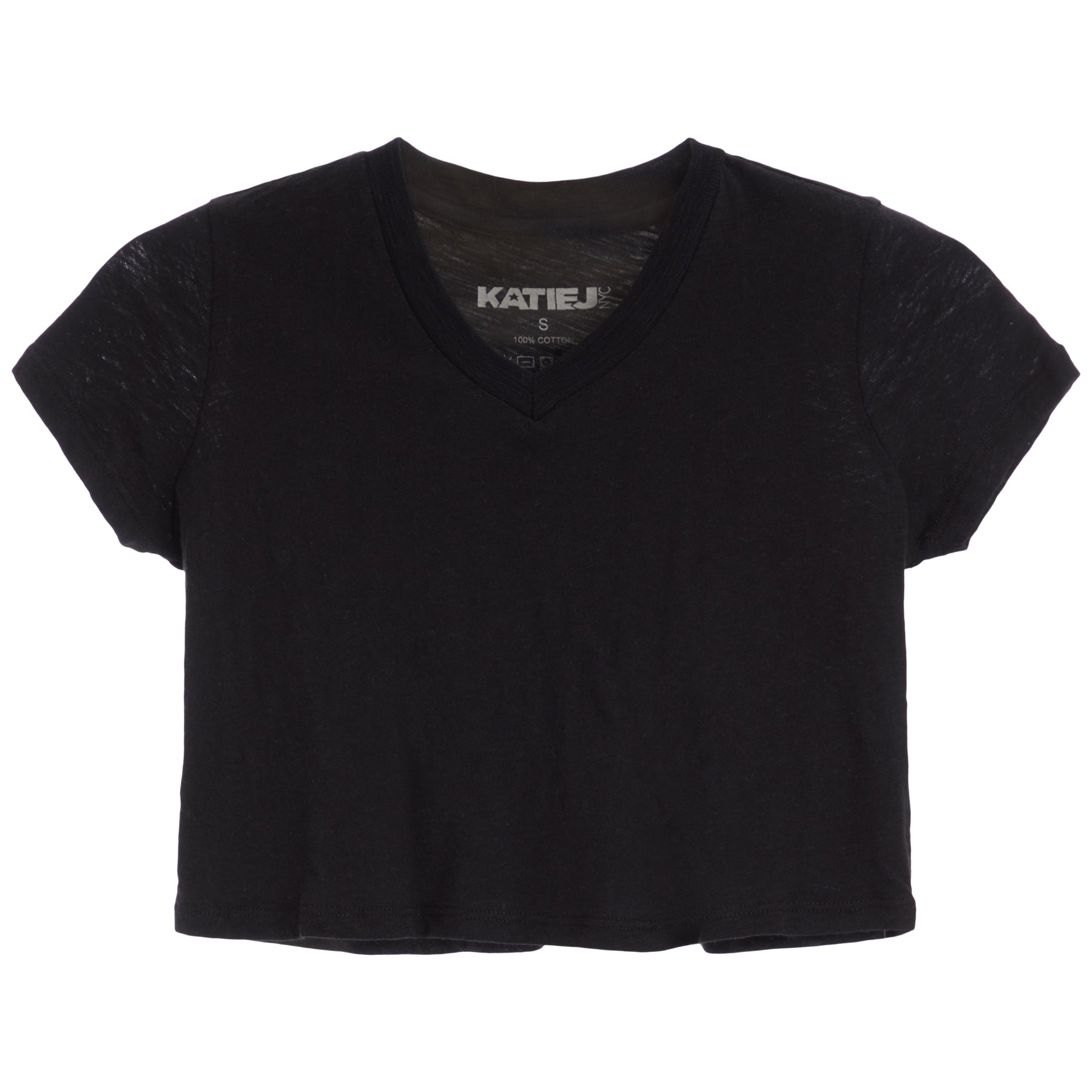 Courage Crop V-Neck Tee