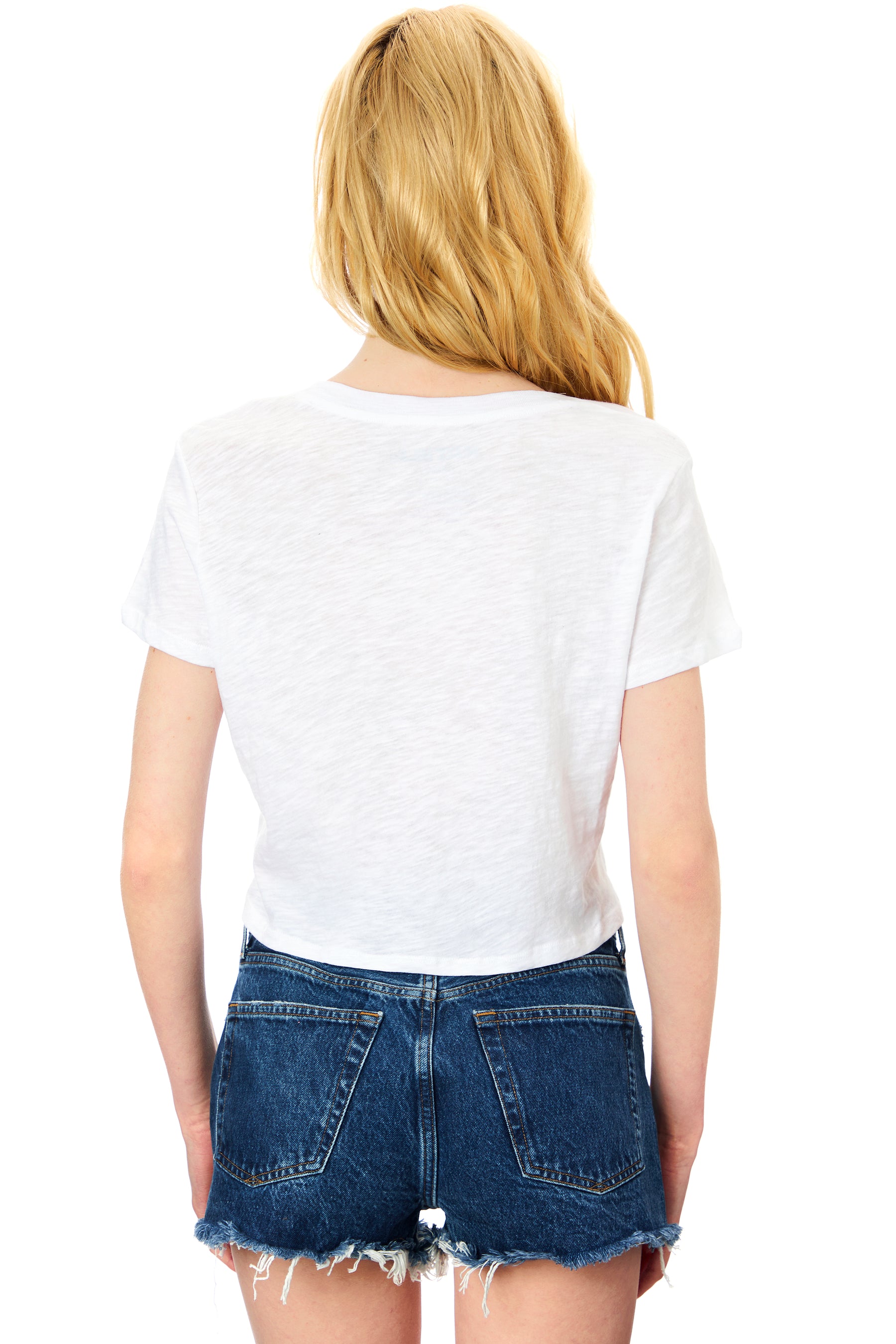 Courage Crop V-Neck Tee