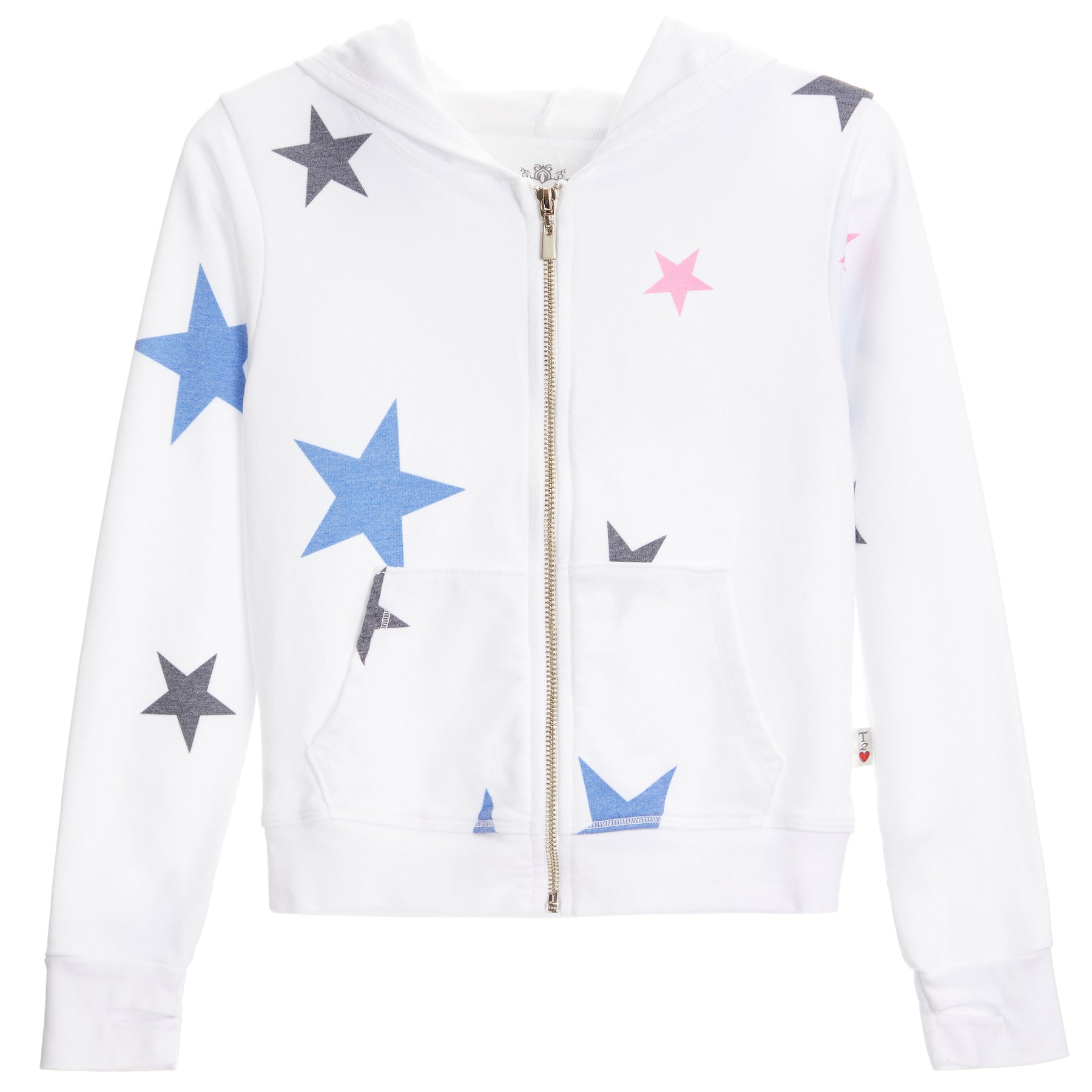 Star Zip Thumbhole Hoodie