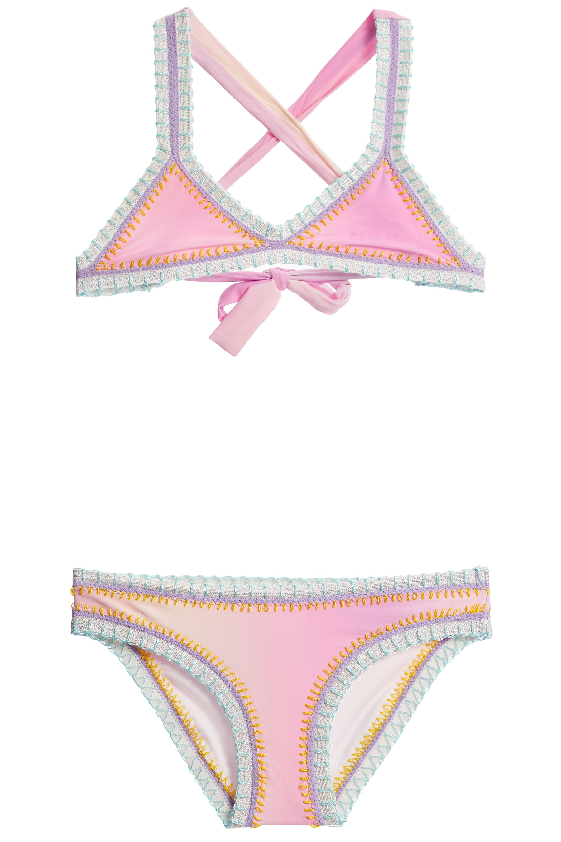 Rainbow Embroidered Bikini
