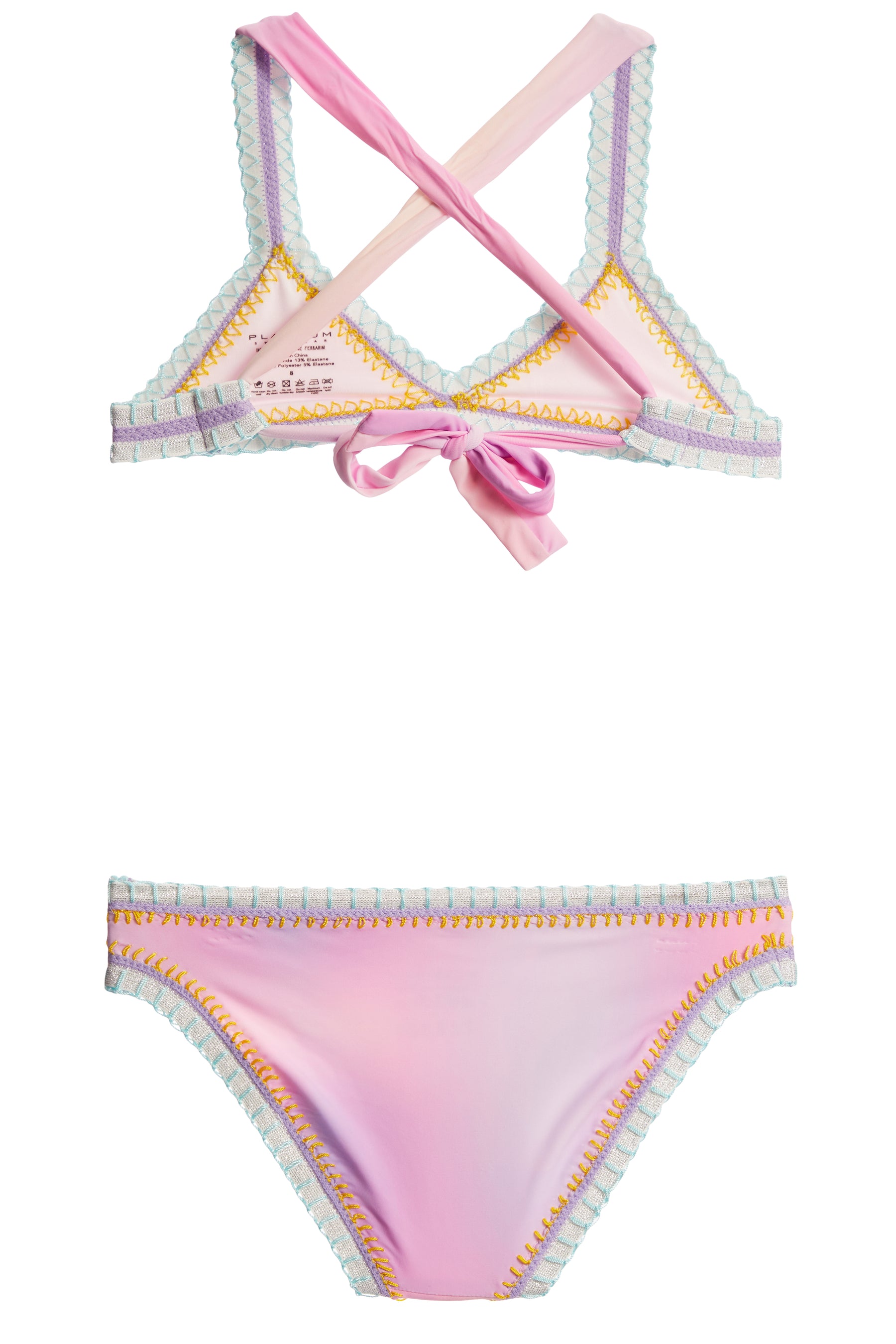 Rainbow Embroidered Bikini