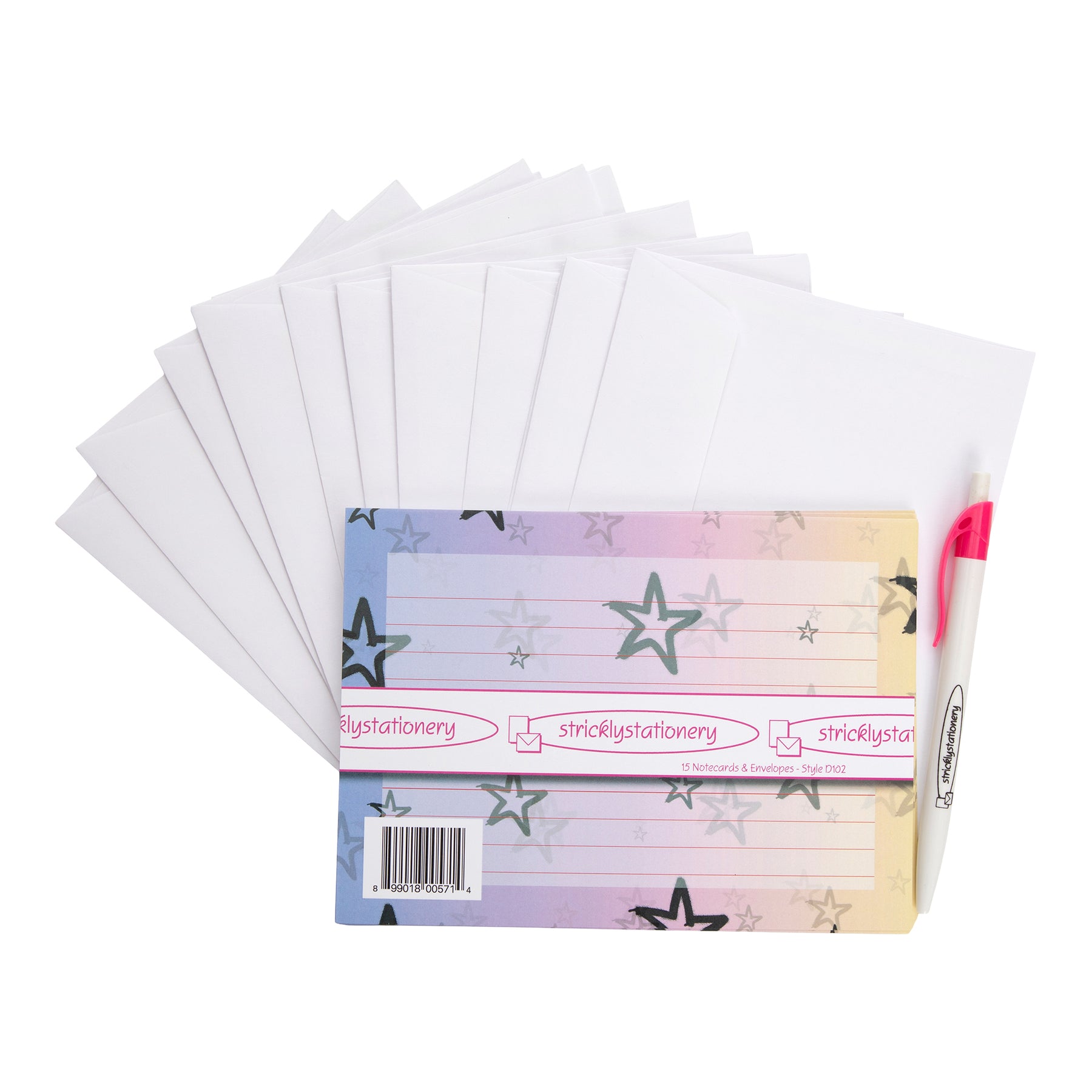 Ombre Stars Notecards